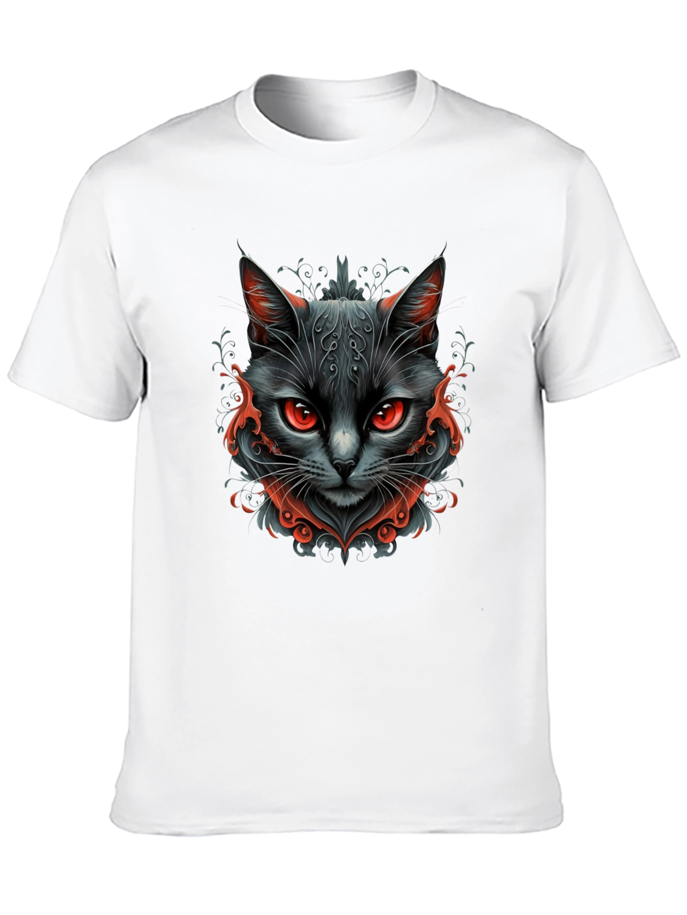 Black Black Cat Graphic Tee - Men's Stylish T-Shirt view 10