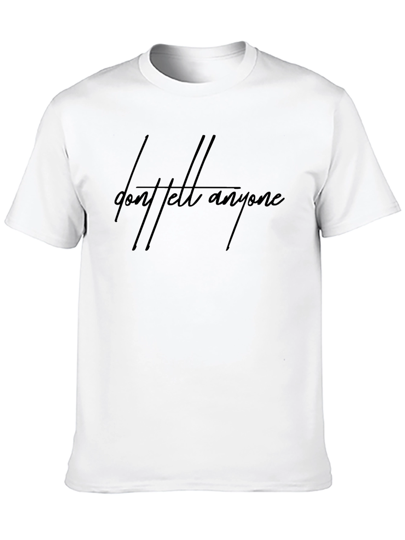 Black Don't Tell Anyone Graphic Tee view 10