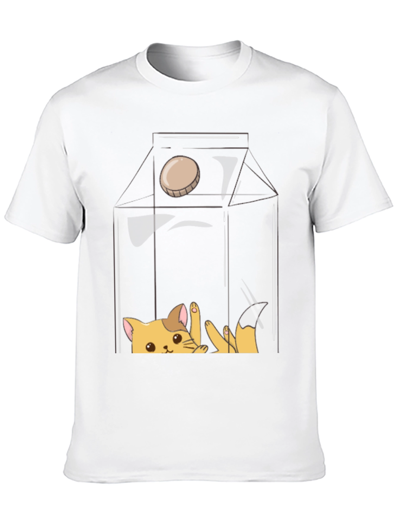 Black Cat Milk Carton Graphic Tee view 10