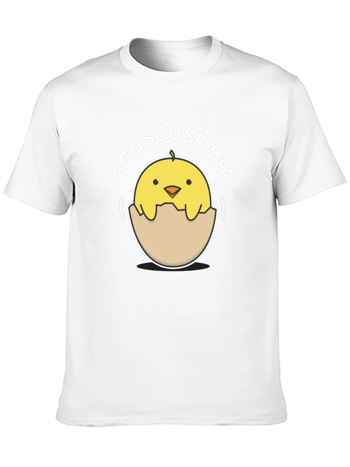 Black Funny Eggscuse Me Chick T-Shirt view 10