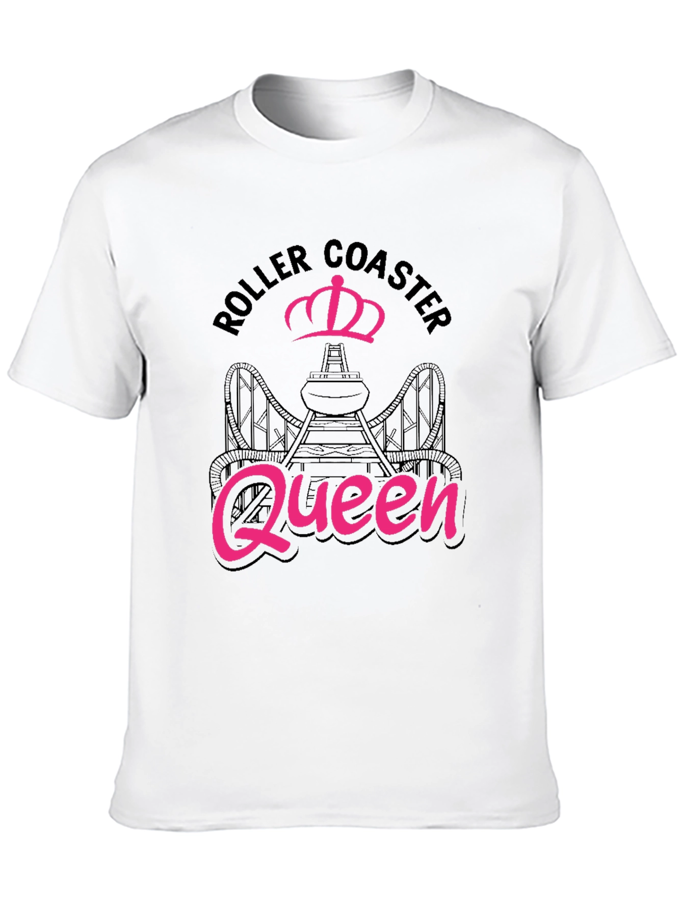 Black Roller Coaster Queen Black Tee view 10