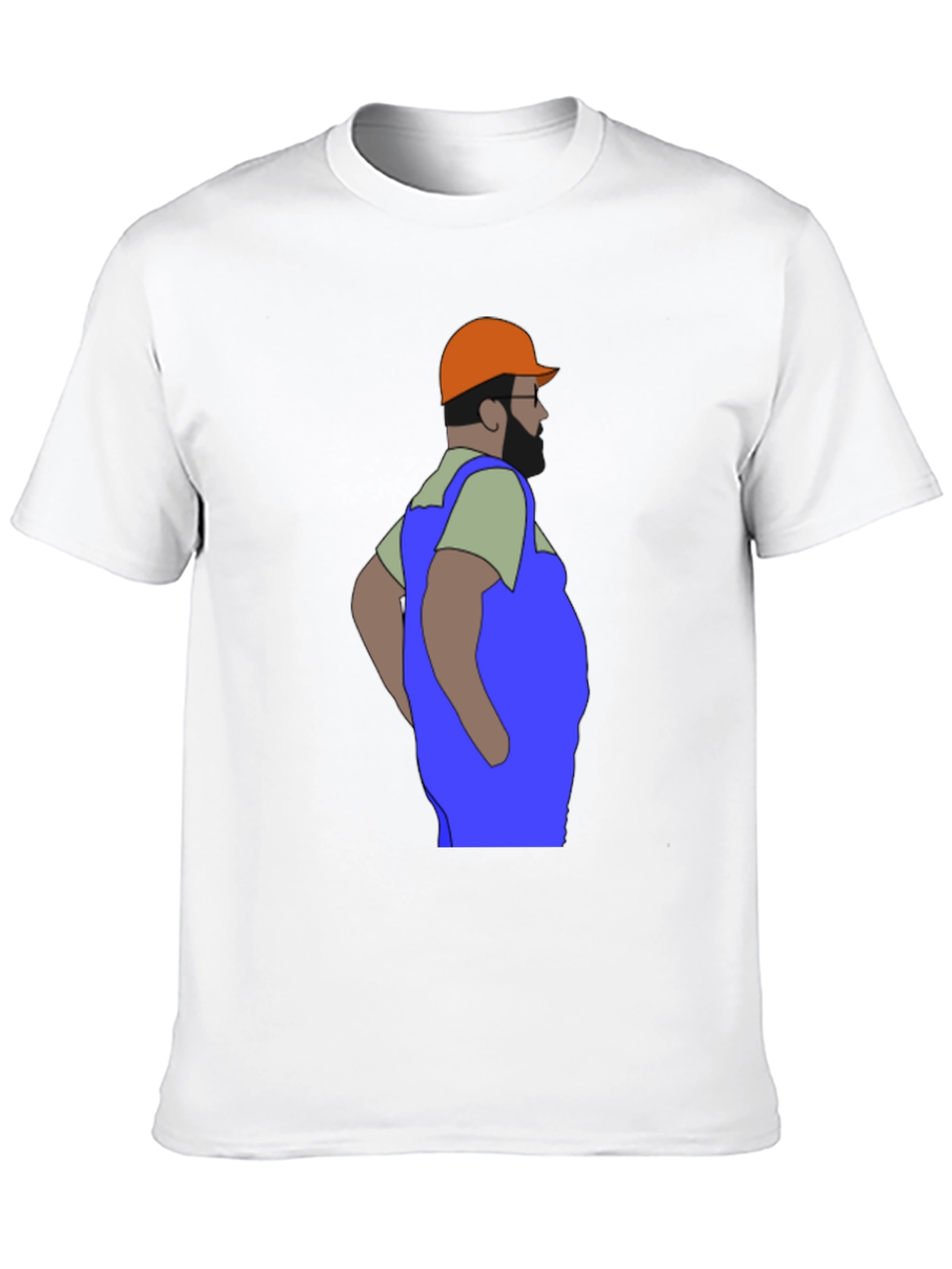 Black Cartoon Plumber Graphic T-Shirt view 10