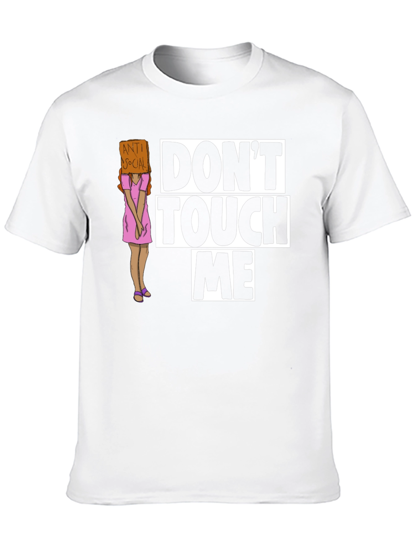 Black Don't Touch Me Graphic T-Shirt - Anti-Social Humor view 10