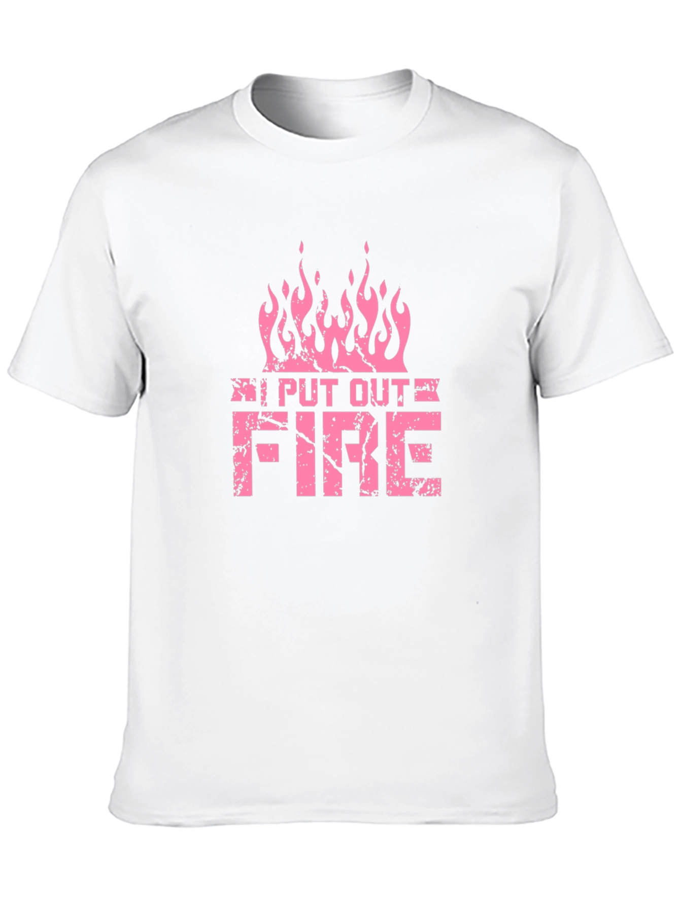 Black I Put Out Fire T-Shirt Funny Firefighter Tee view 10