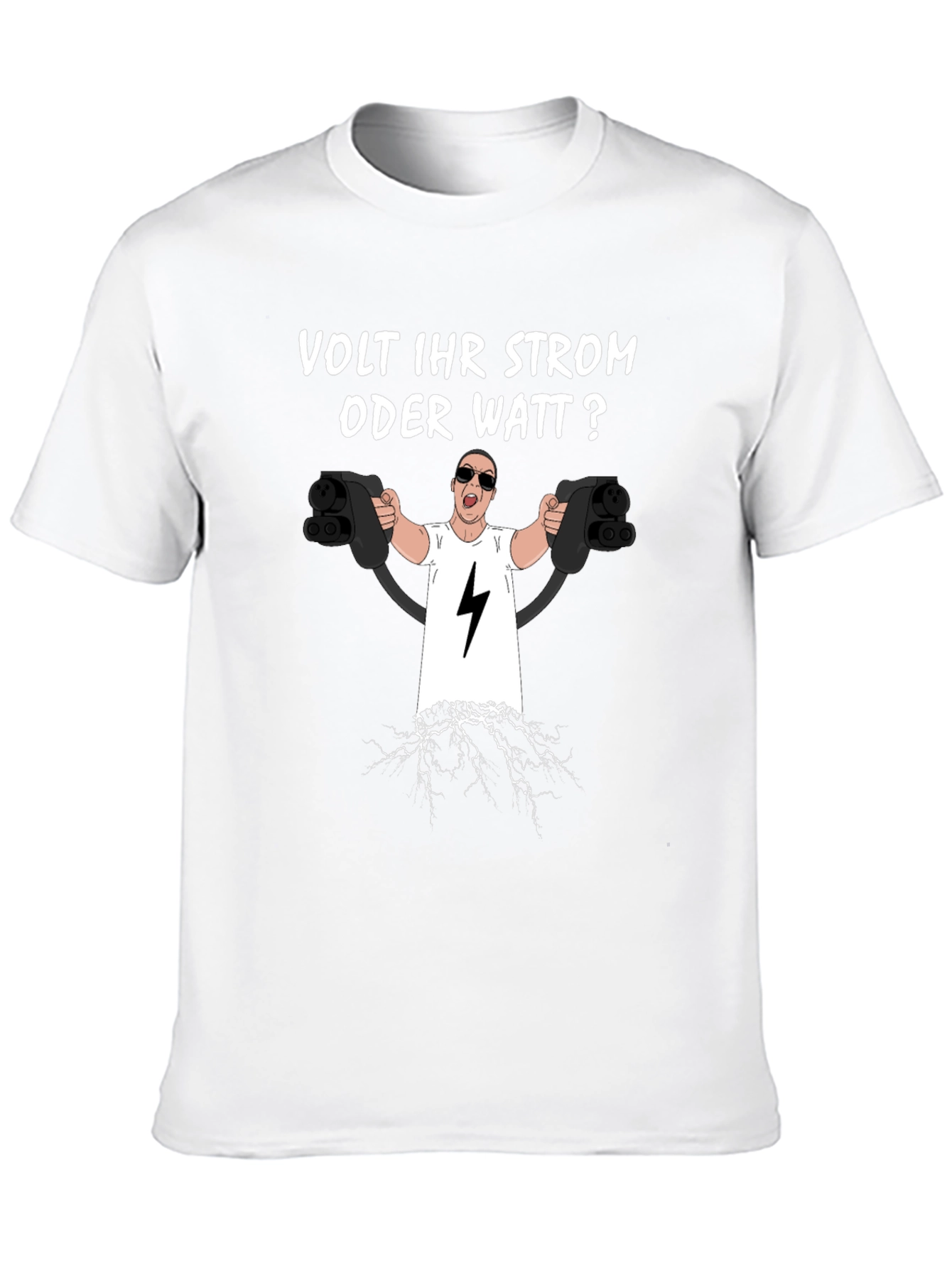 Black Volt Ihr Strom Oder Watt? Black T-Shirt view 10