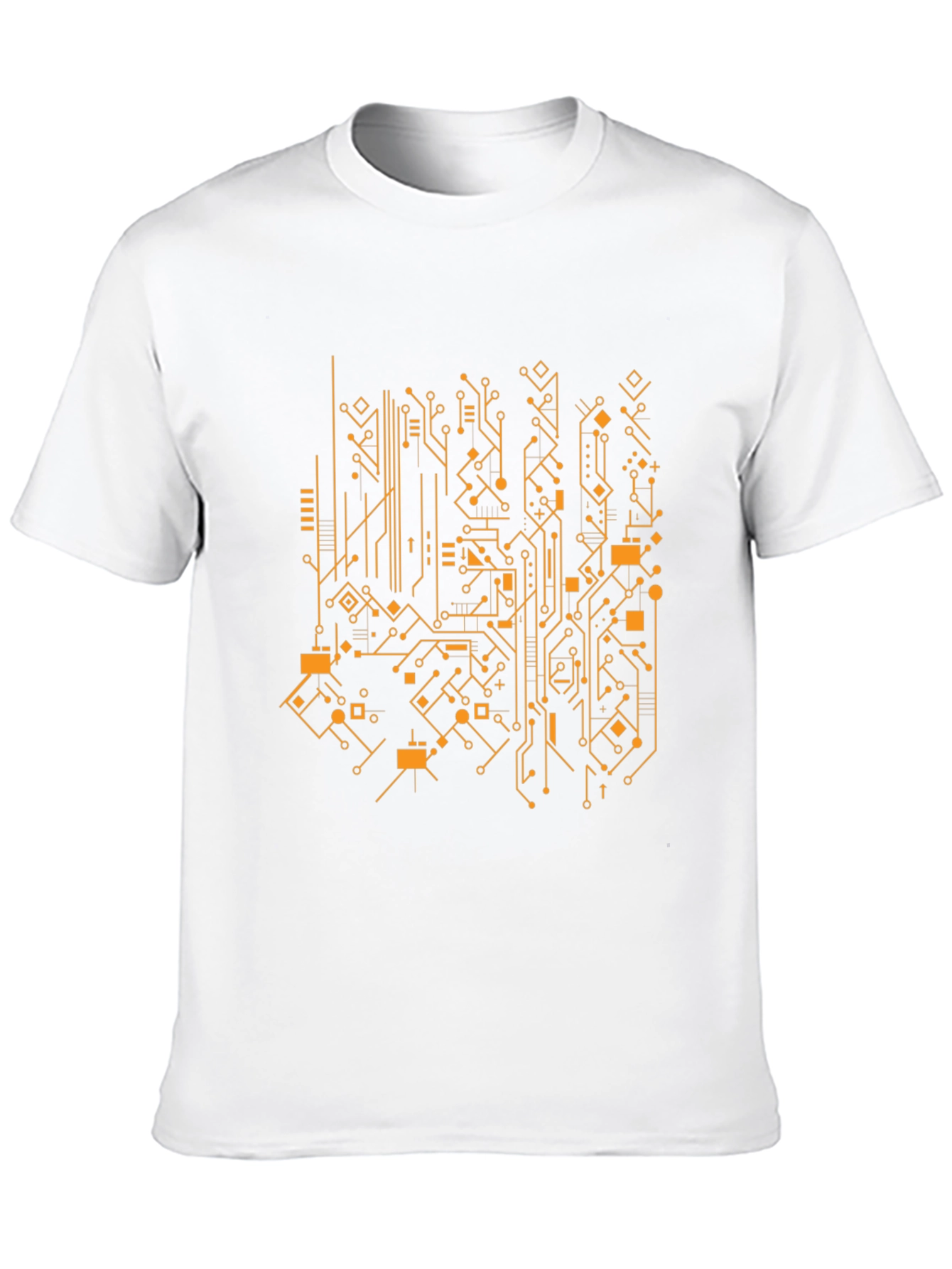 Black Tech Circuit Board Graphic Tee - Modern Style view 10
