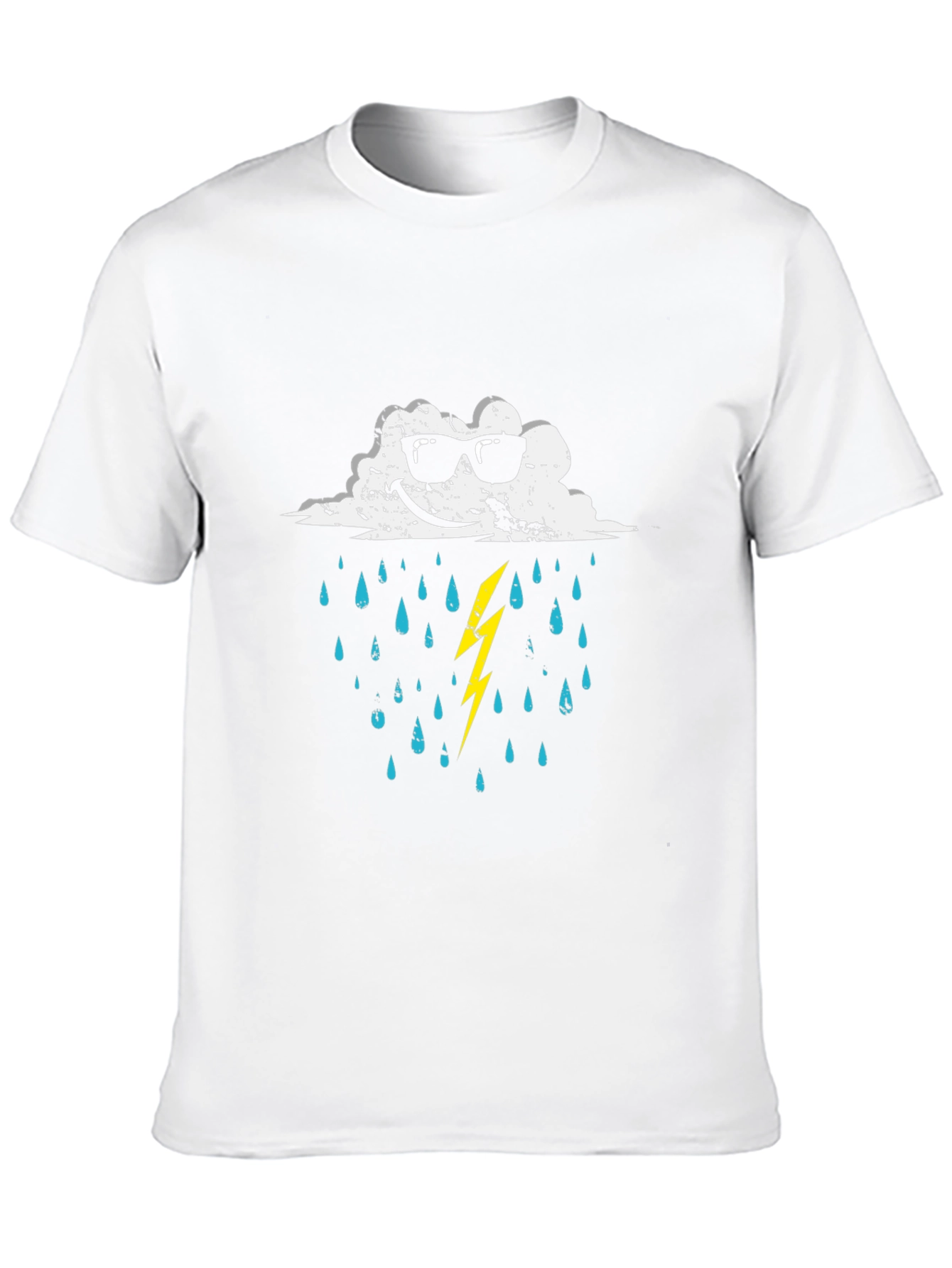 Black Cool Cloud Graphic T-Shirt - Weather Humor Tee view 10