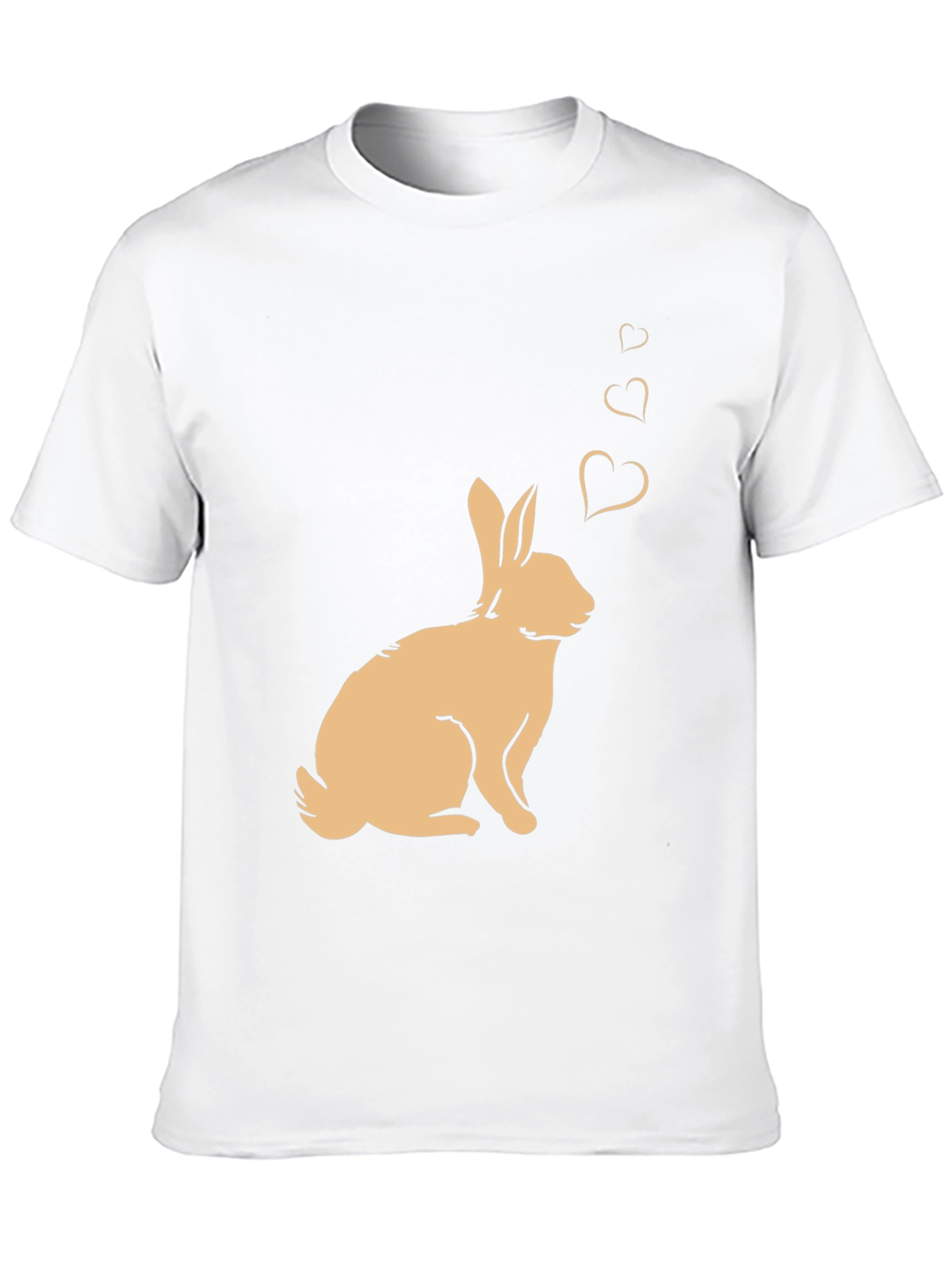Black Rabbit Love Heart T-Shirt - Black view 10