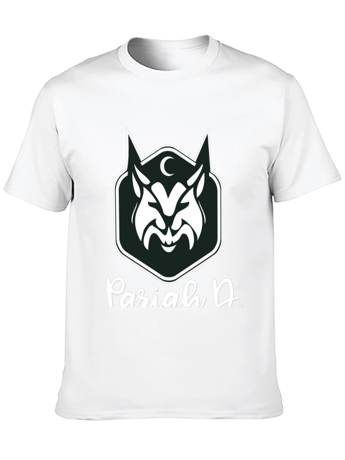 Black Pariah D Graphic Tee - Dark Wolf Design view 10