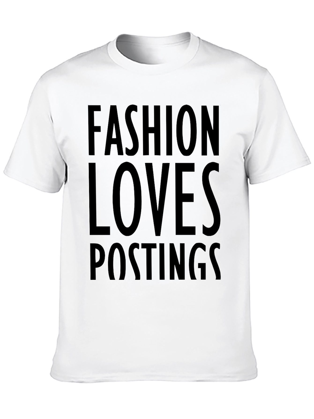 Black Fashion Loves Postings Graphic Tee - Mens Black T-Shirt view 10