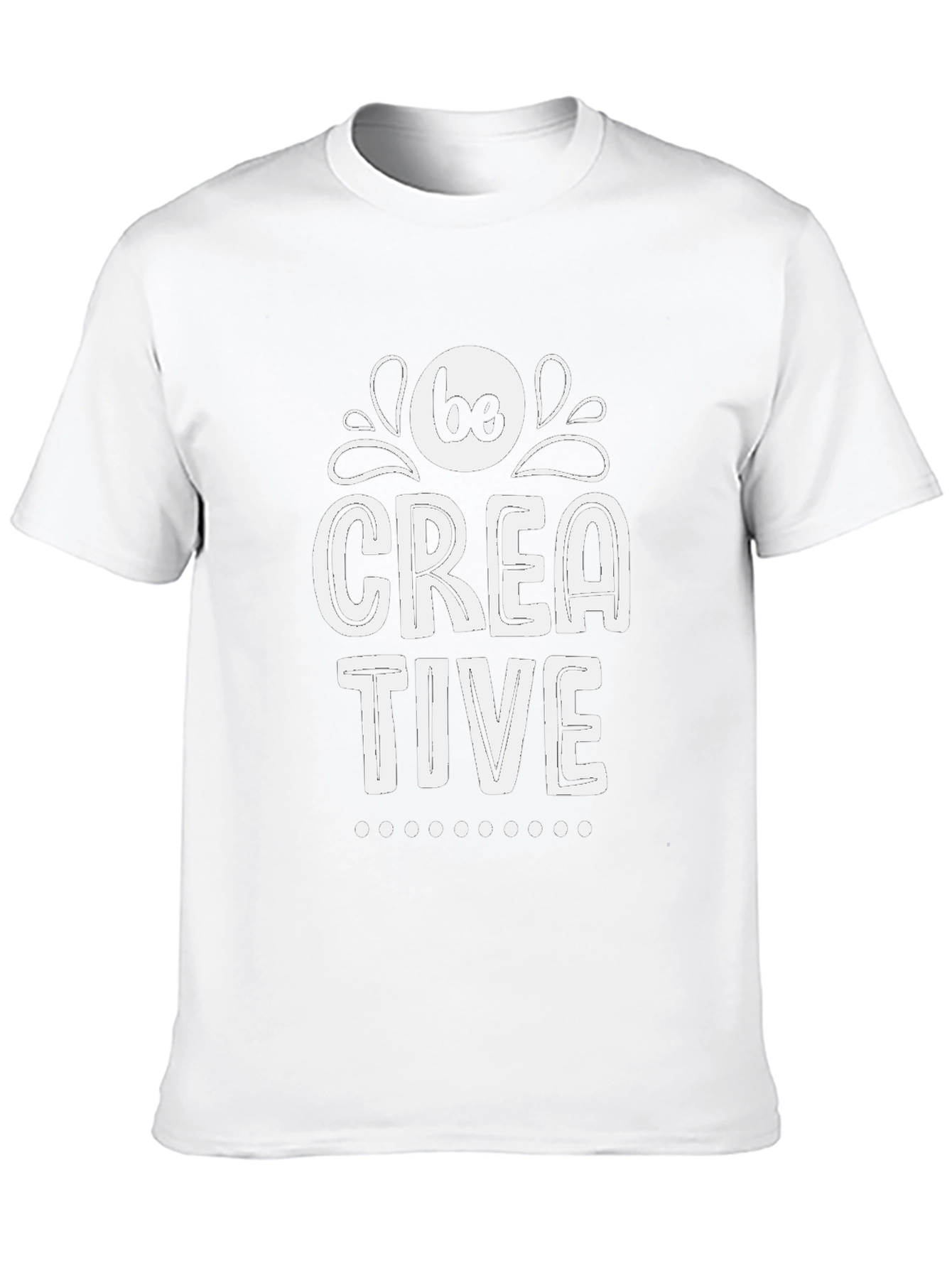 Black Be Creative Graphic Tee - Black Cotton Blend view 10