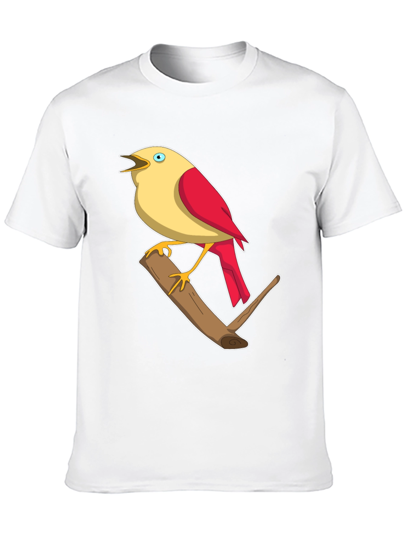 Black Bird on Branch Graphic T-Shirt view 10