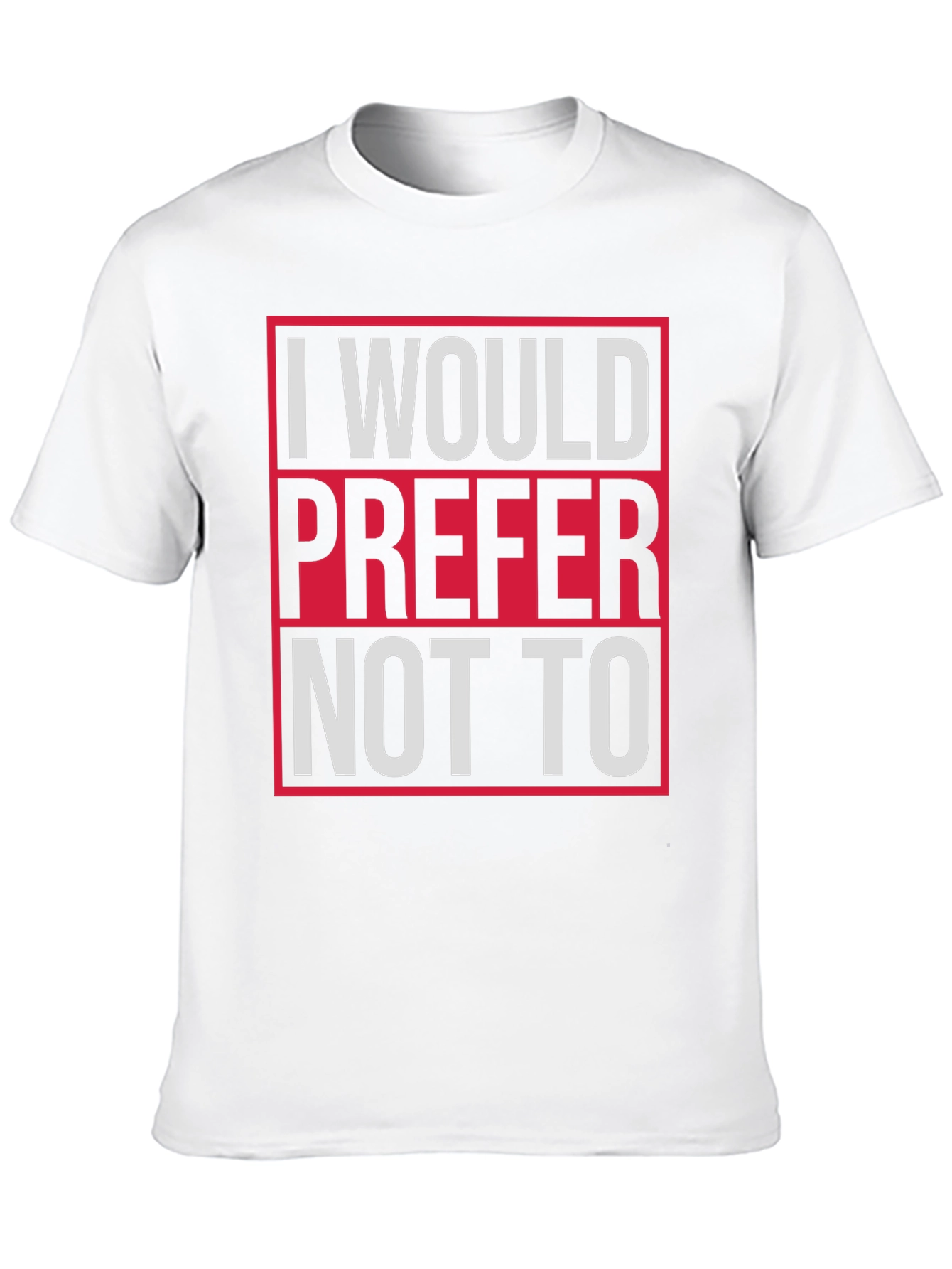 Black I Would Prefer Not To Graphic Tee view 10