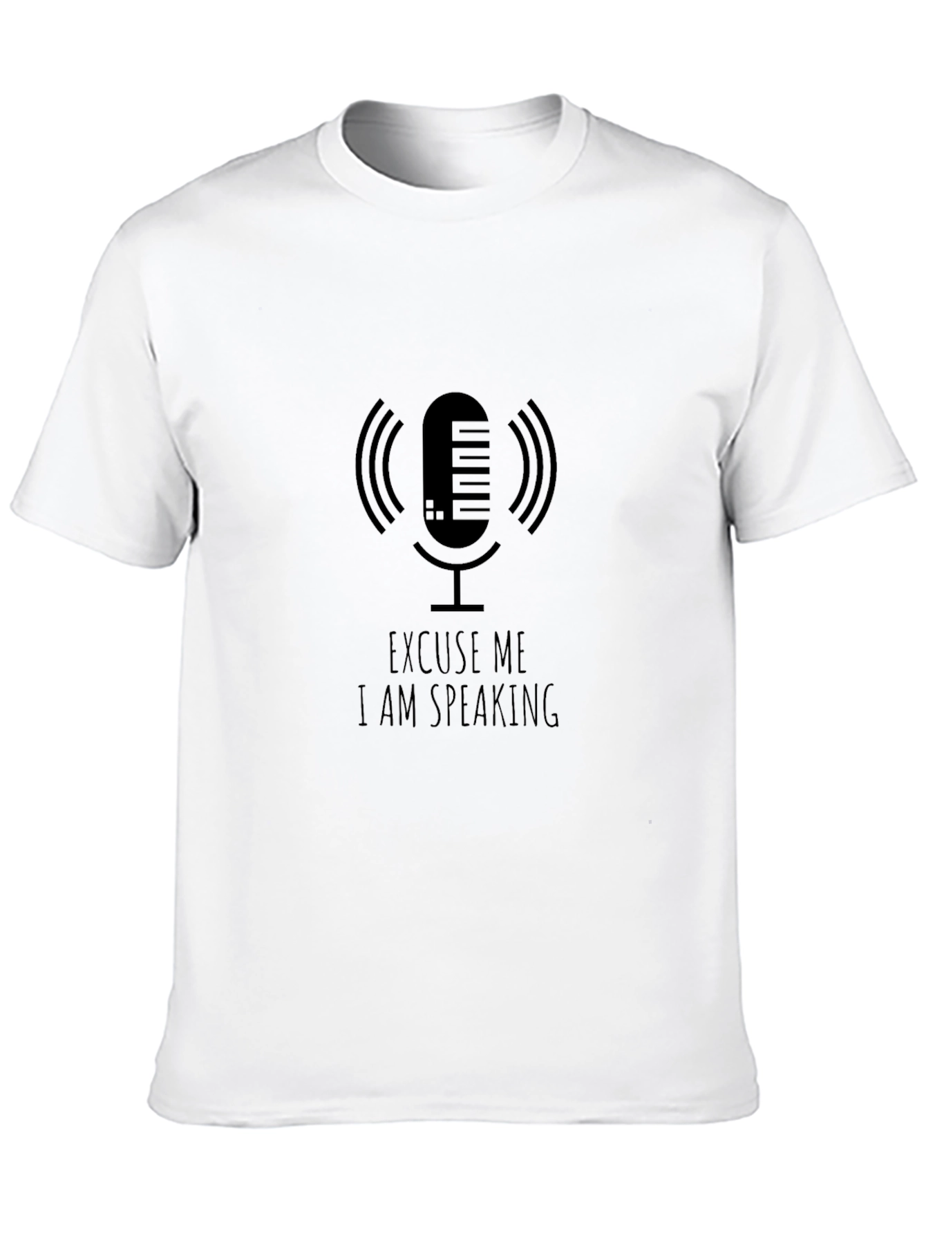 Black Excuse Me I Am Speaking Graphic Tee view 10