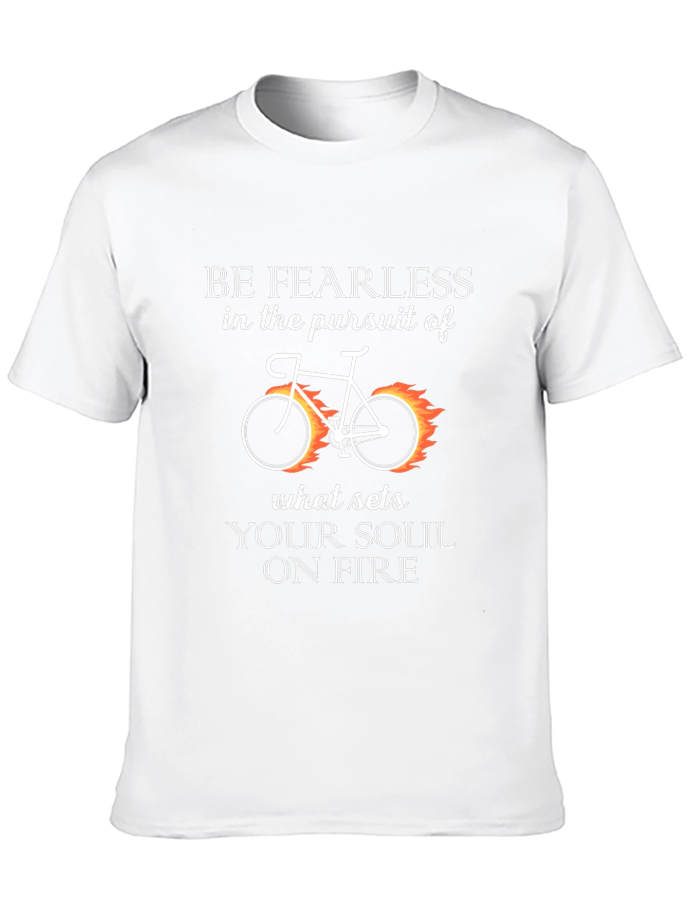 Black Fearless Soul T-Shirt - Cycling Design view 10
