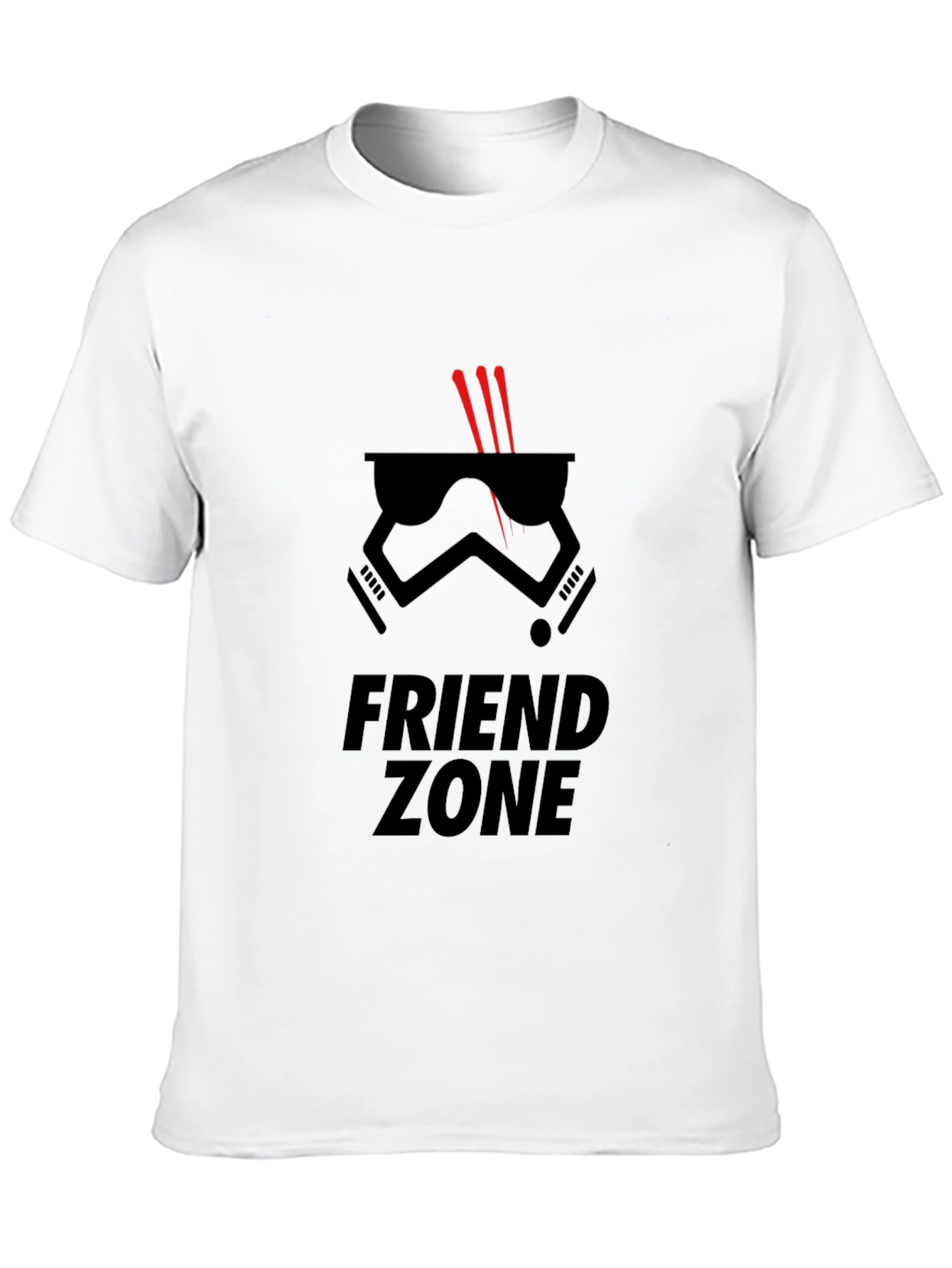 Black Friend Zone Stormtrooper Graphic Tee - Black view 10