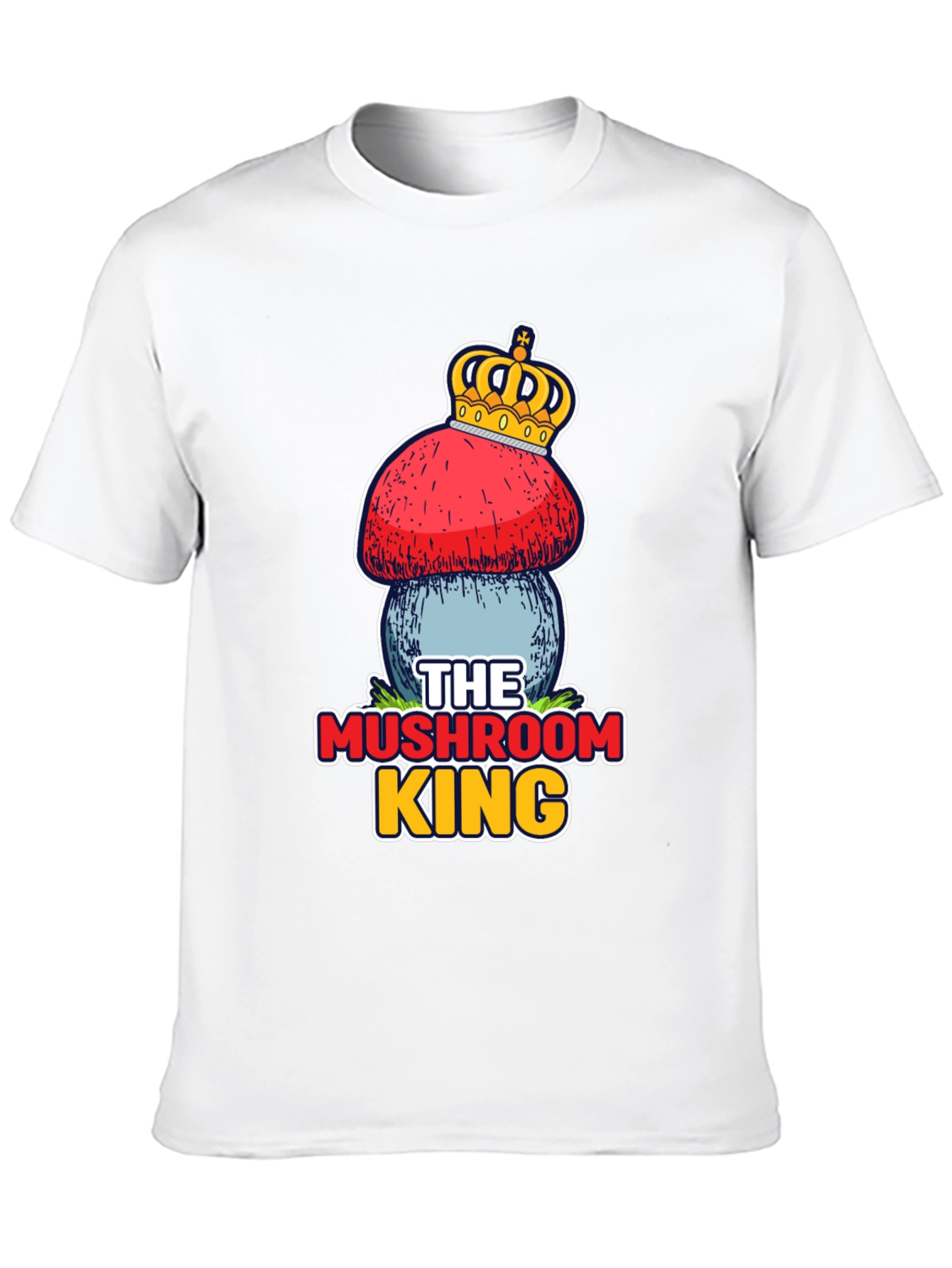 Black Mushroom King T-Shirt - Unique Graphic Tee view 10