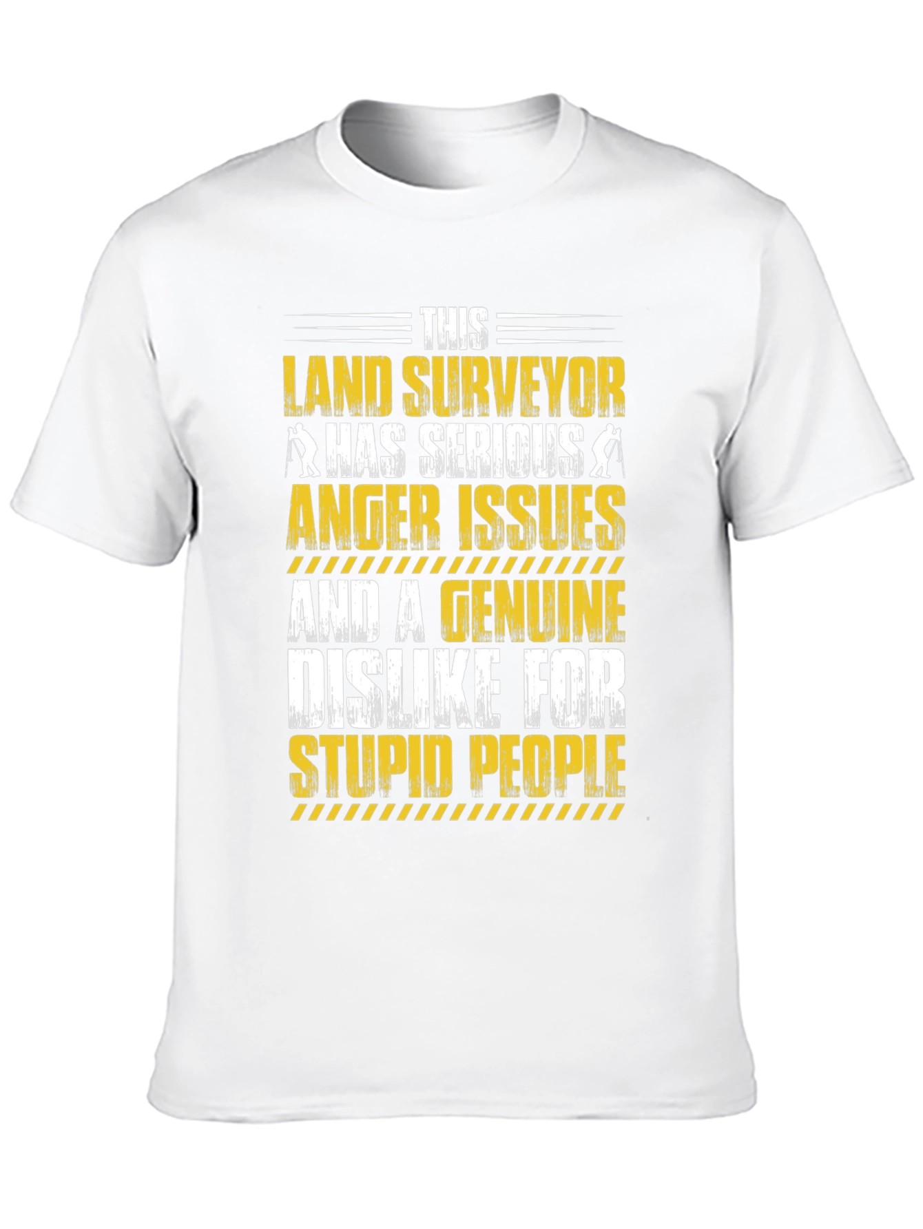 Black Land Surveyor Anger Issues T-Shirt view 10