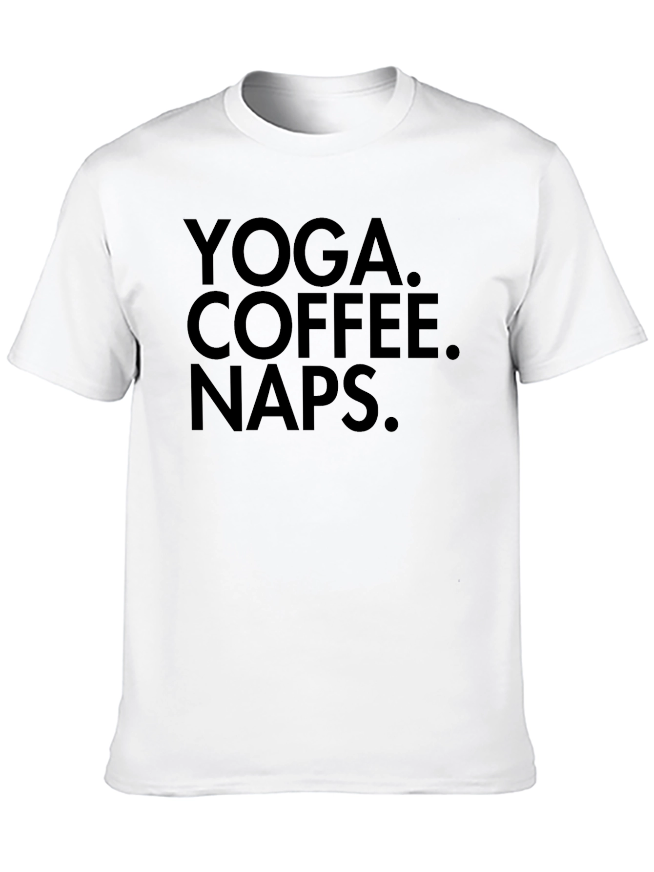 Black Yoga Coffee Naps Graphic Tee - Relaxed Comfort view 10