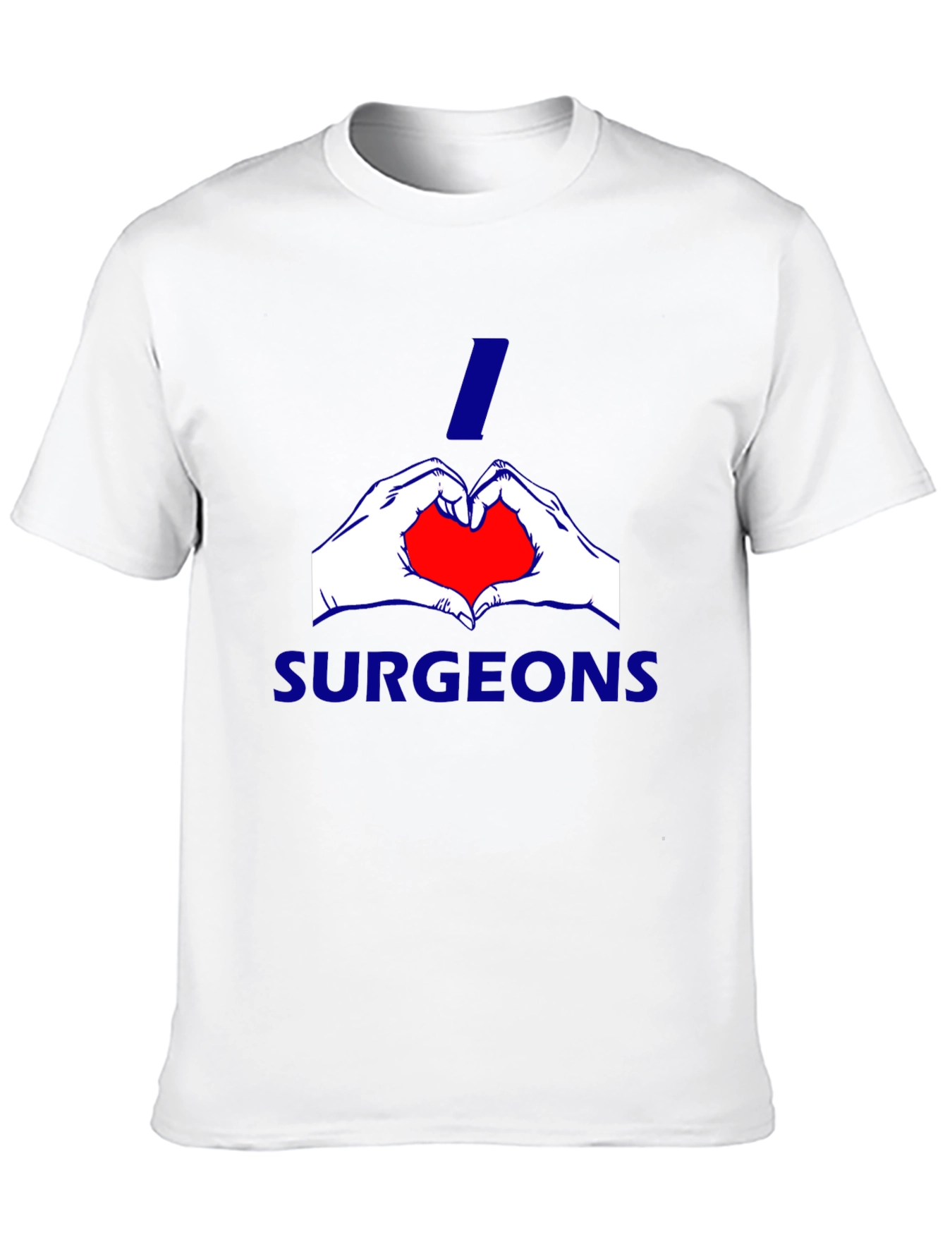 Black I Heart Surgeons Tee - Black Cotton Blend view 10