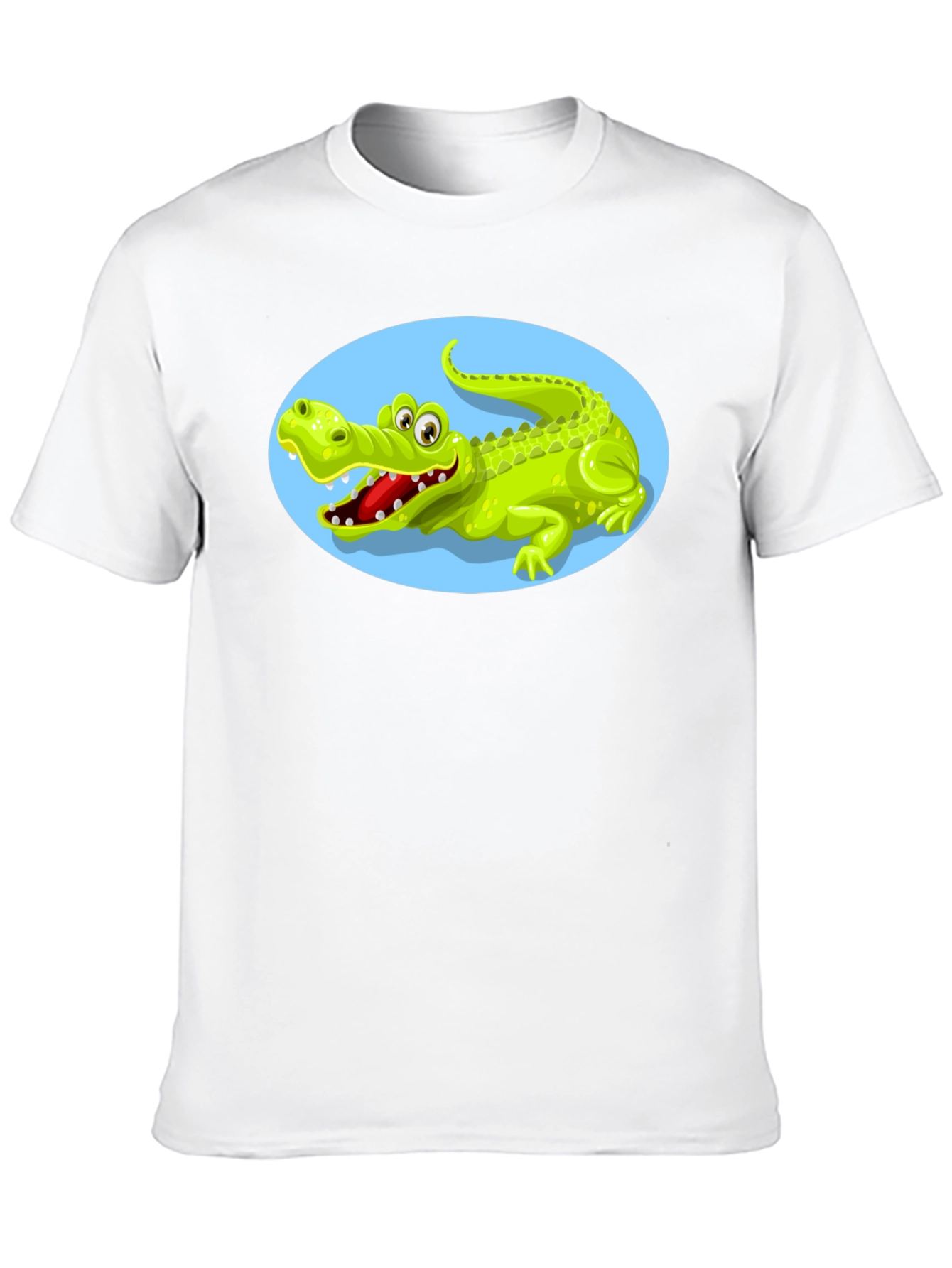 Black Cartoon Alligator Graphic Tee view 10