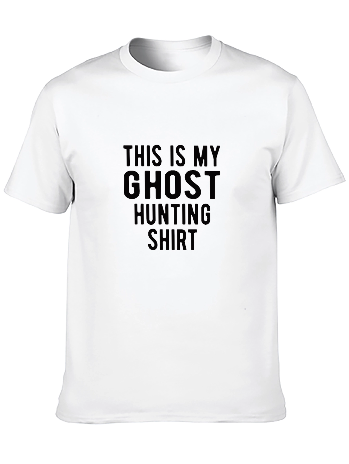 Black Ghost Hunting T-Shirt - Funny Halloween Apparel view 10