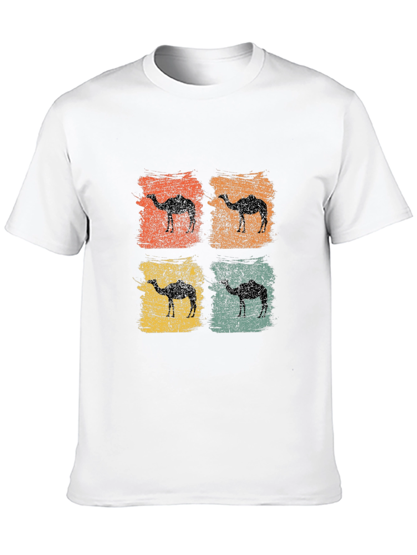 Black Retro Camel Silhouette T-Shirt view 10
