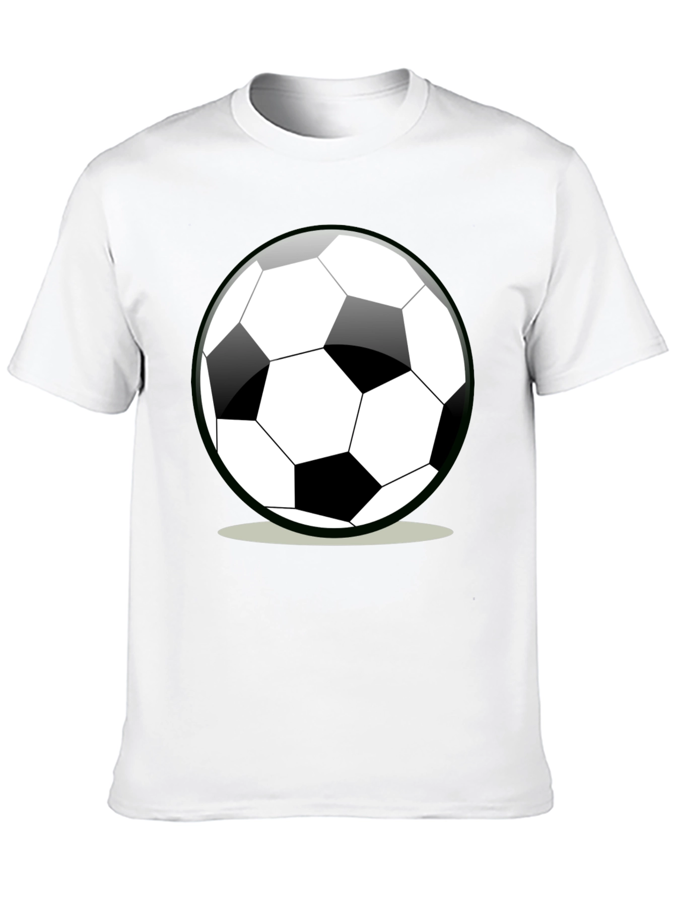 Black Soccer Ball Graphic T-Shirt - Black view 10