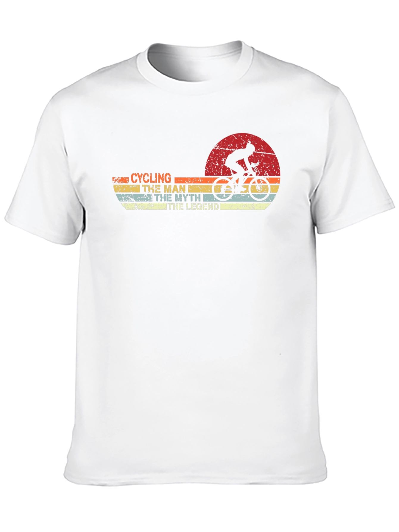 Black Cycling Man Myth Legend T-Shirt view 10