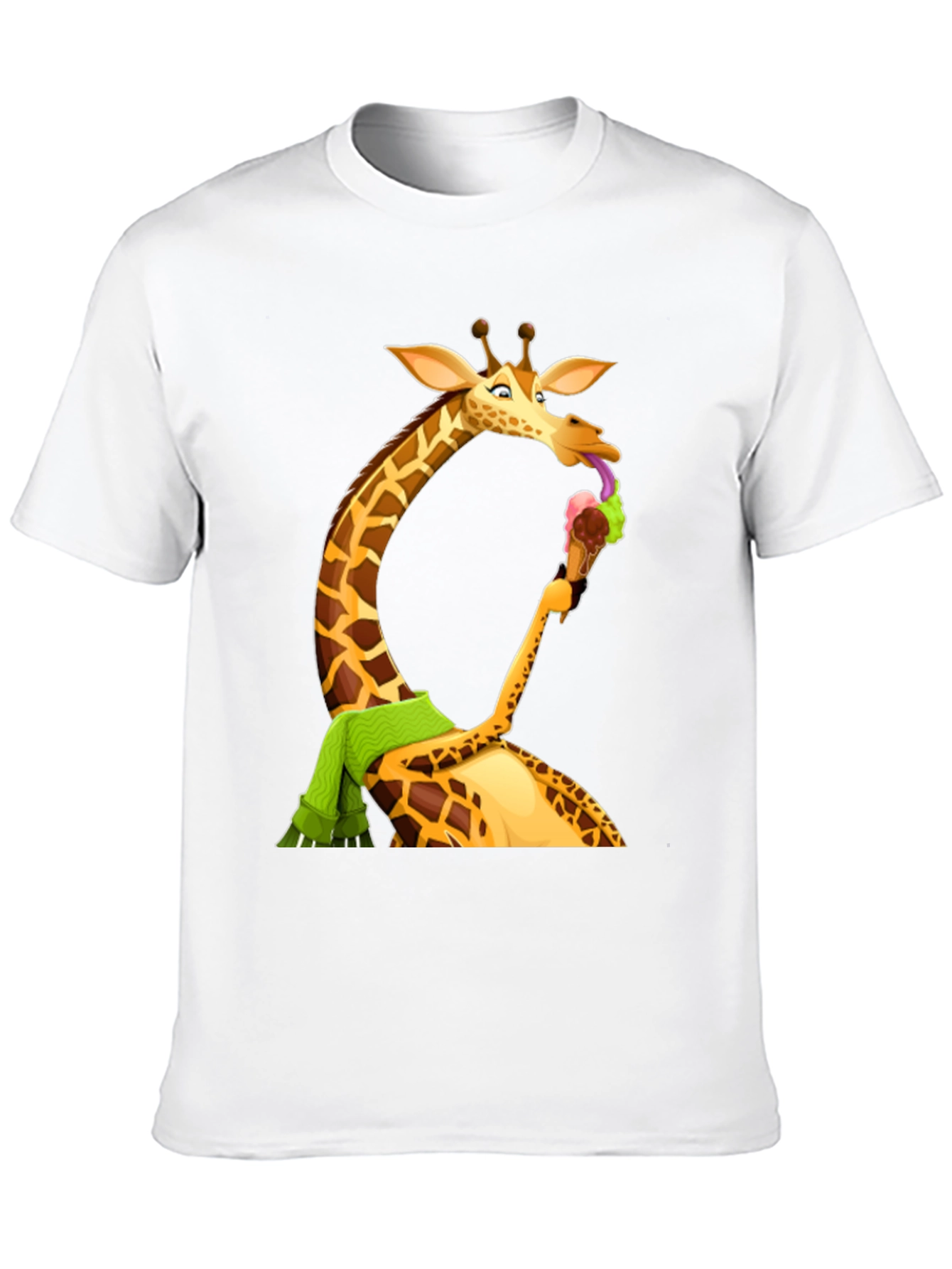 Black Giraffe Ice Cream T-Shirt - Fun Novelty Tee view 10