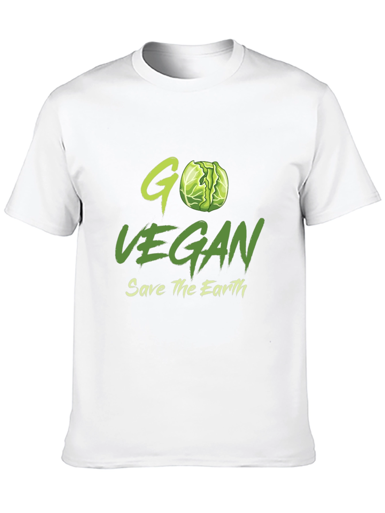 Black Go Vegan T-Shirt - Save the Earth Tee view 10