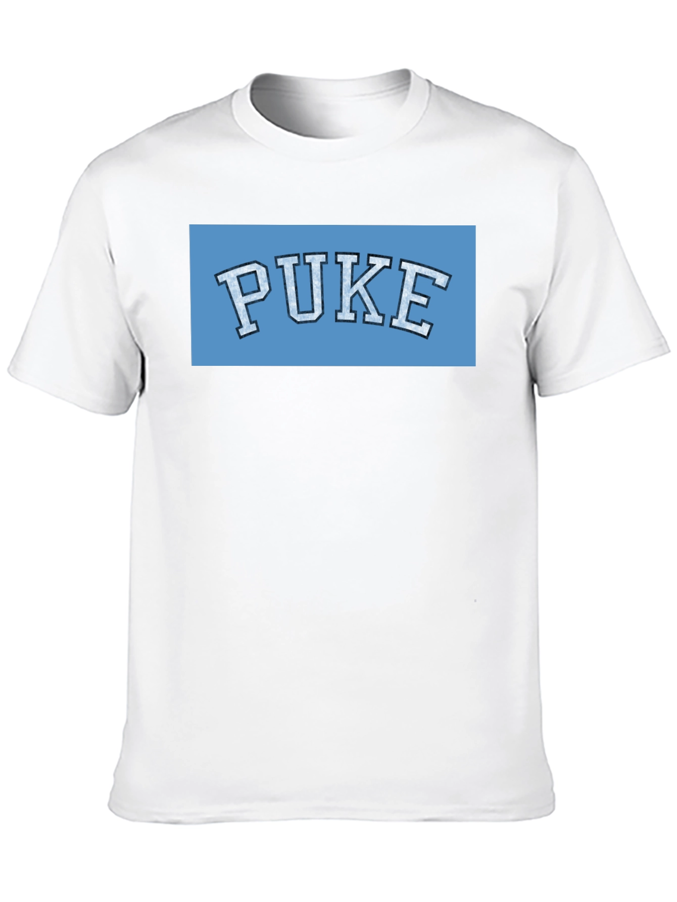 Black PUKE Graphic T-Shirt - College Humor Tee view 10