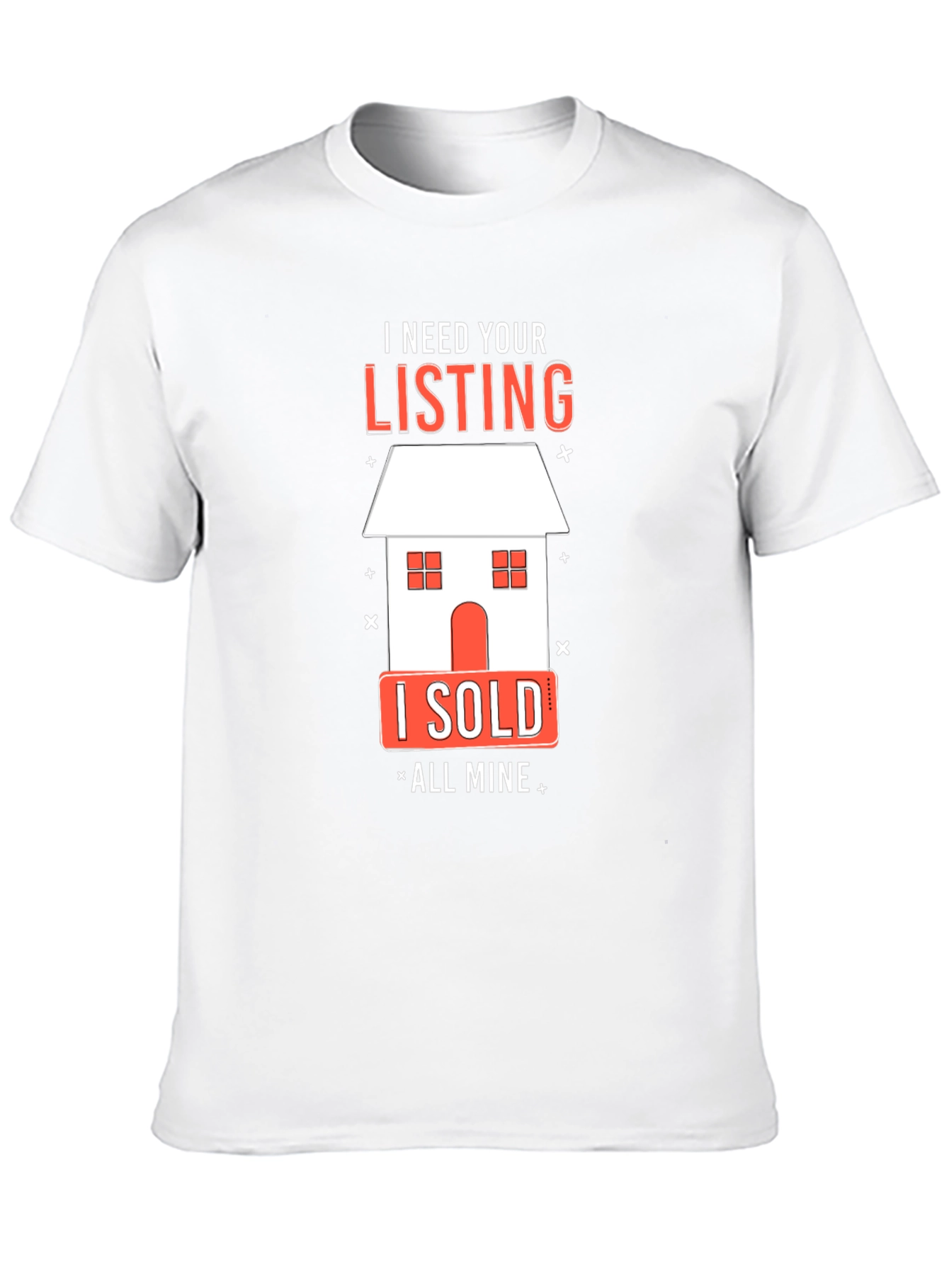 Black Realtor T-Shirt: I Need Your Listing - All Mine view 10