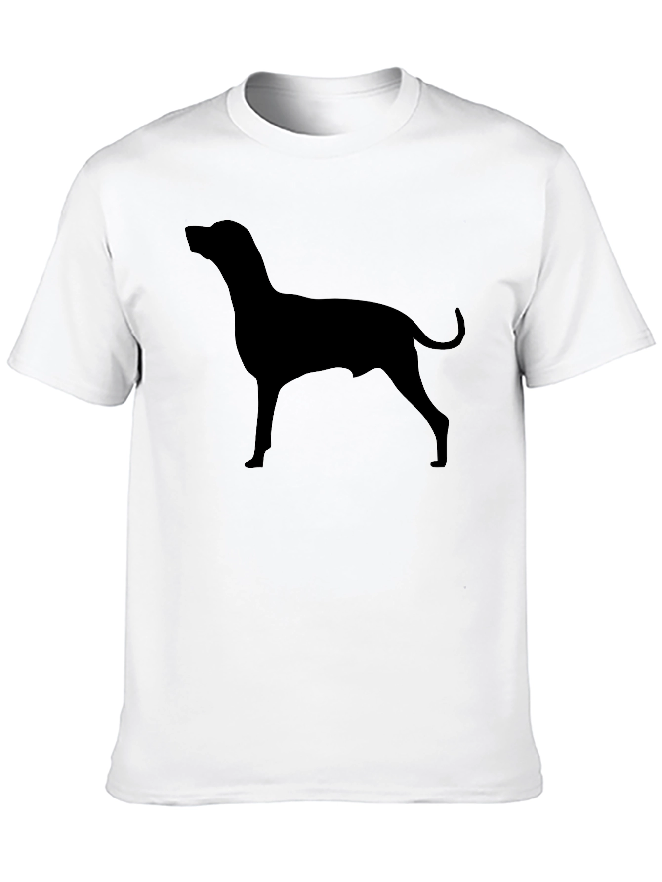 Black Dog Silhouette T-Shirt - Stylish Minimalist Design view 10