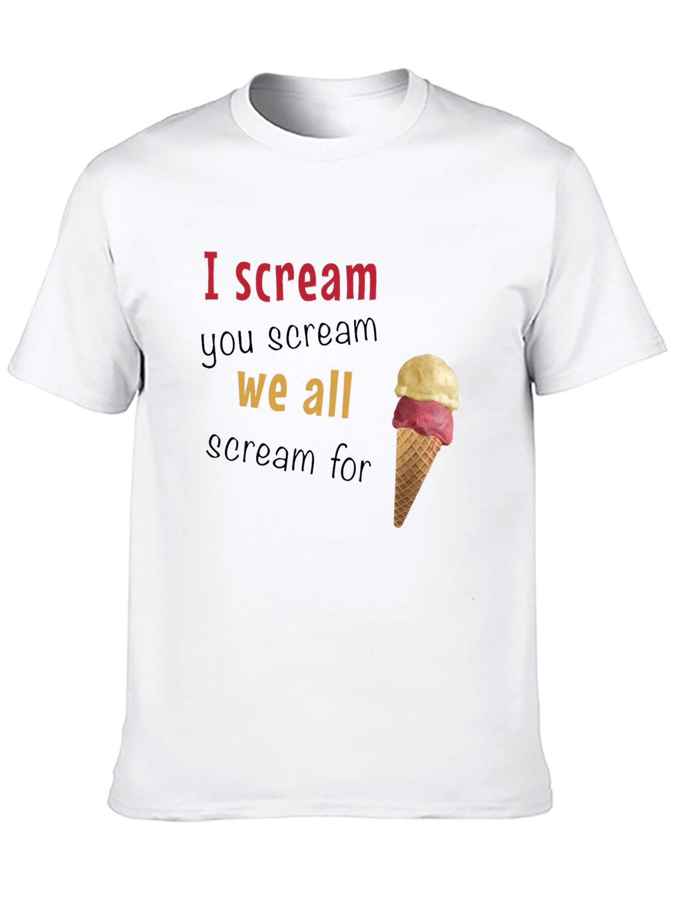 Black I Scream You Scream Graphic Tee view 10
