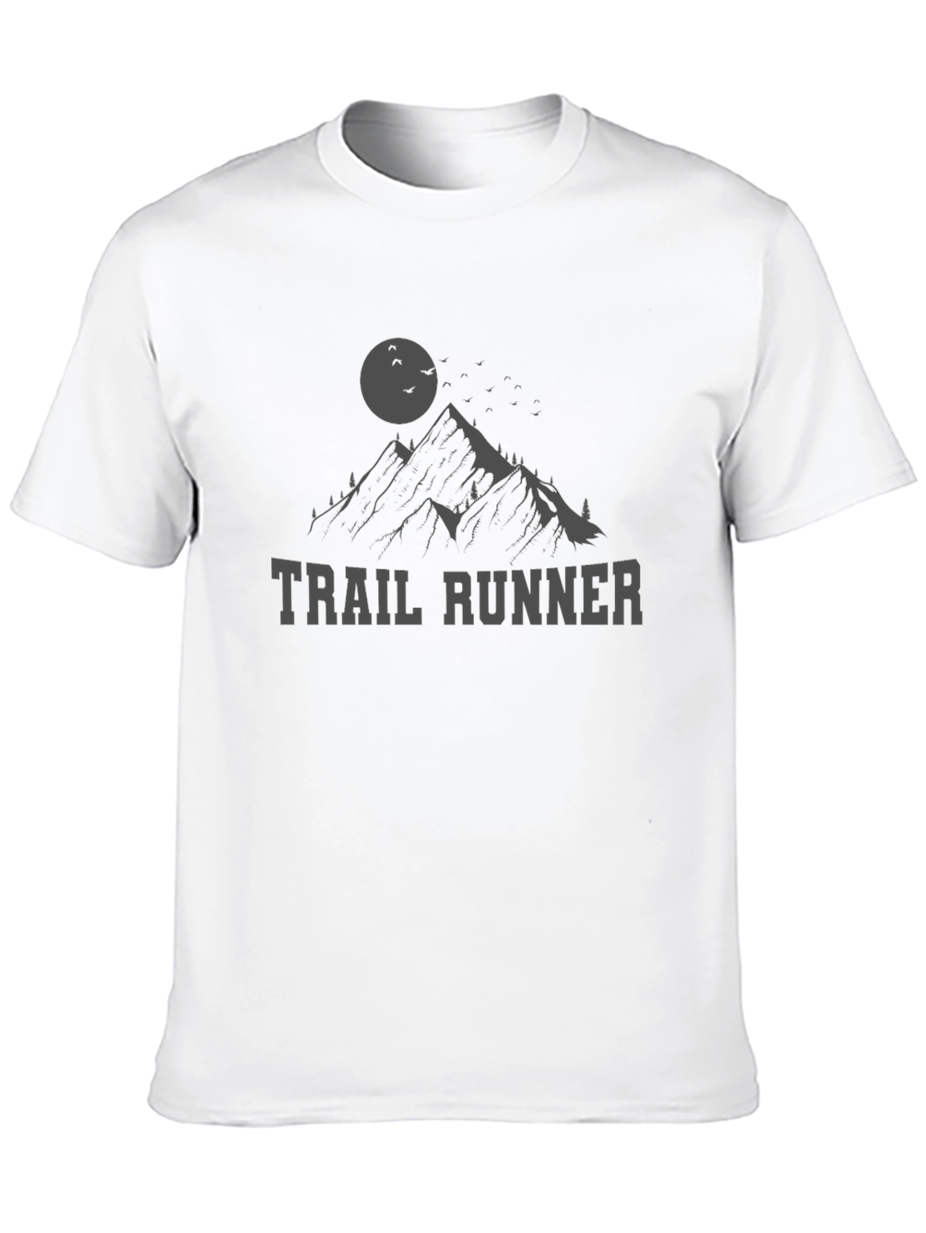 Black Trail Runner Mountain Graphic T-Shirt view 10