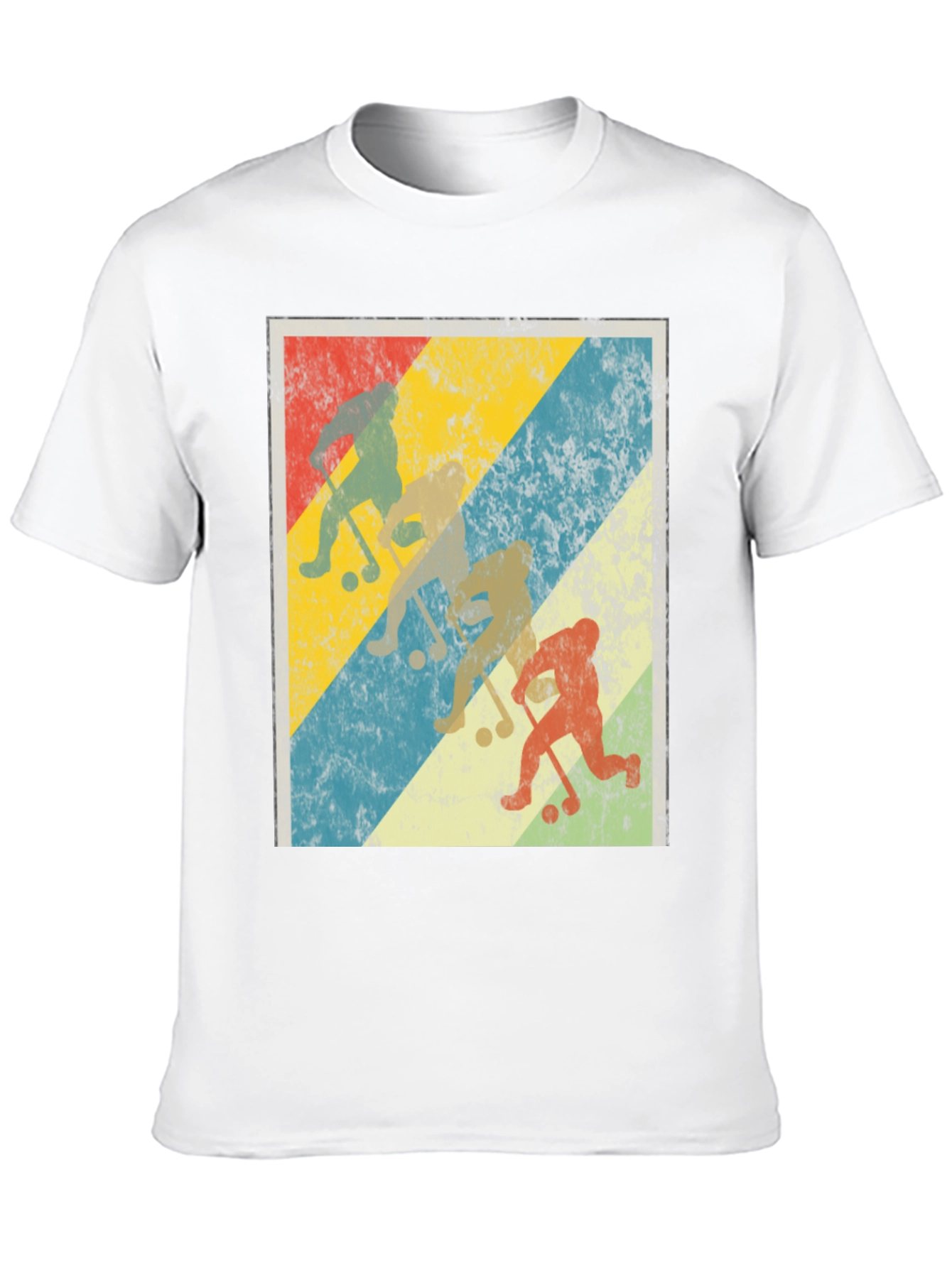 Black Vintage Bigfoot Hockey T-Shirt view 10