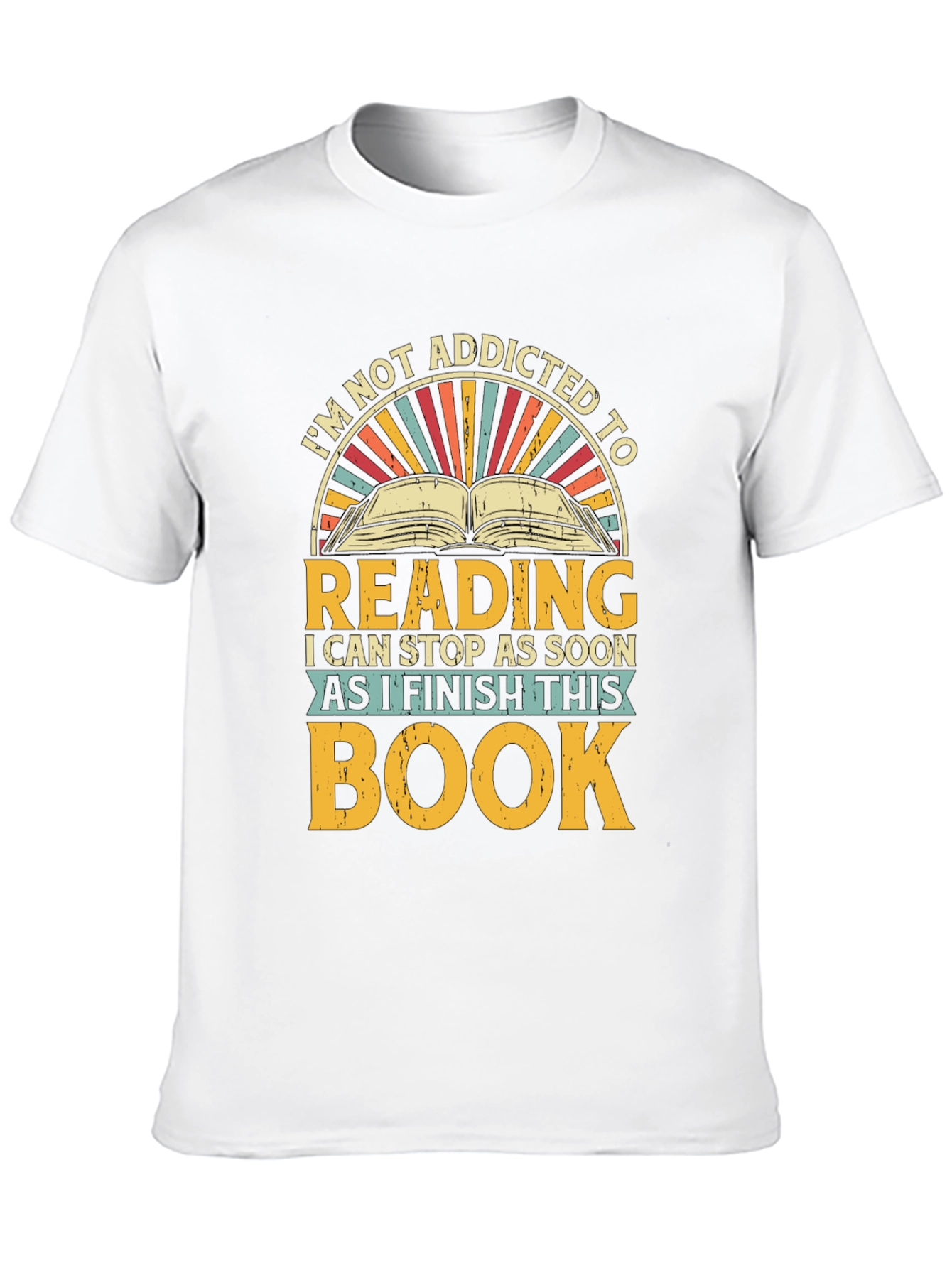 Black Addicted To Reading T-Shirt - Funny Book Lover Tee view 10