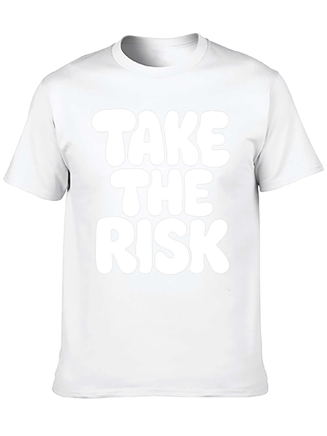 Black Take the Risk T-Shirt - Bold Graphic Tee view 10
