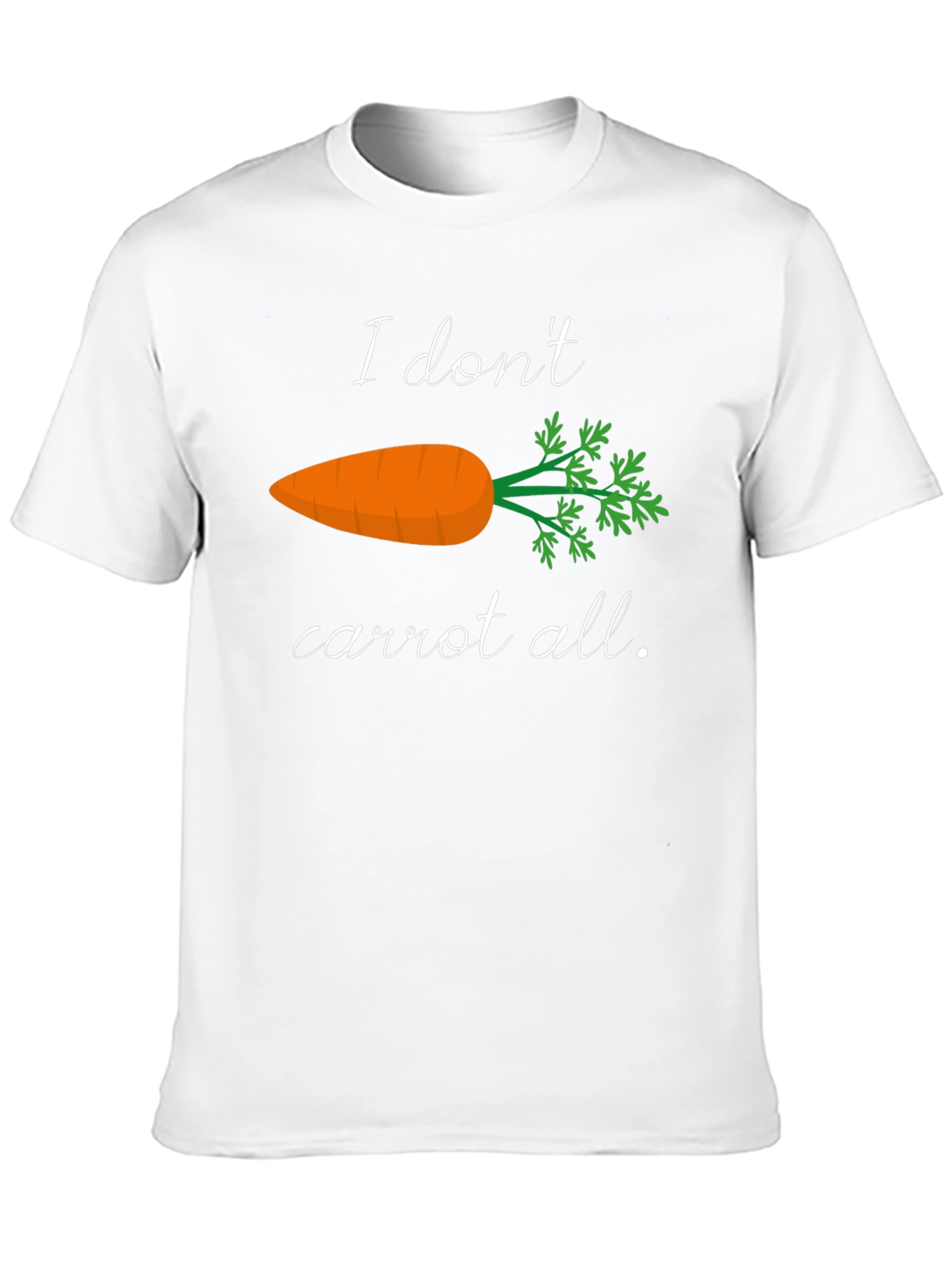 Black I Don't Carrot All T-Shirt Funny Foodie Tee view 10