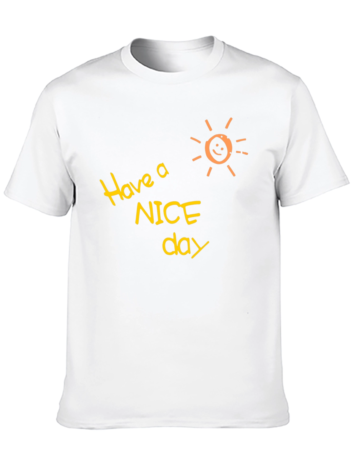 Black Have a Nice Day Black T-Shirt view 10