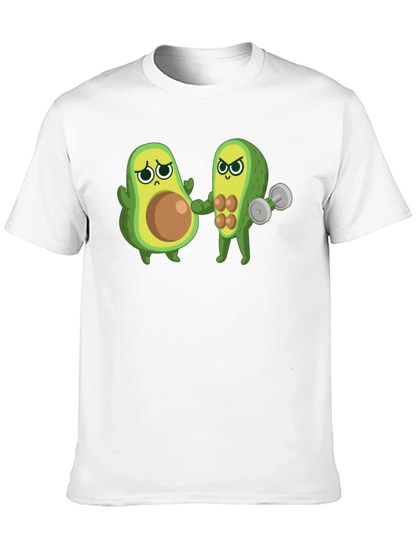 Black Funny Avocado Gym T-Shirt - Black view 10