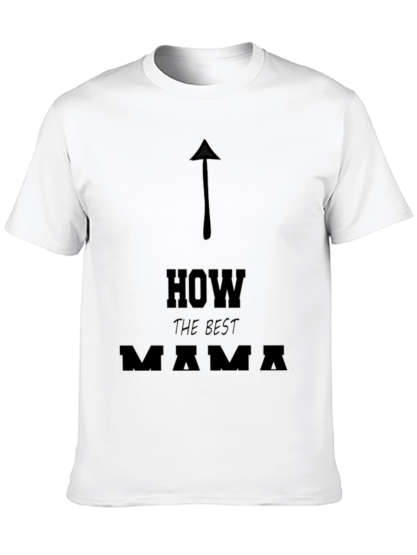 Black Best Mama Arrow Graphic Tee - Casual Unisex T-Shirt view 10