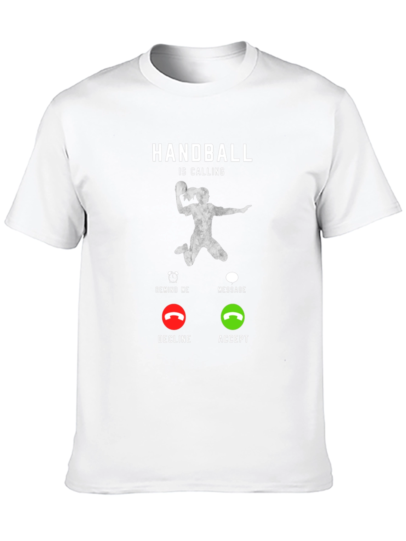 Black Handball is Calling T-Shirt - Funny Sport Design view 10