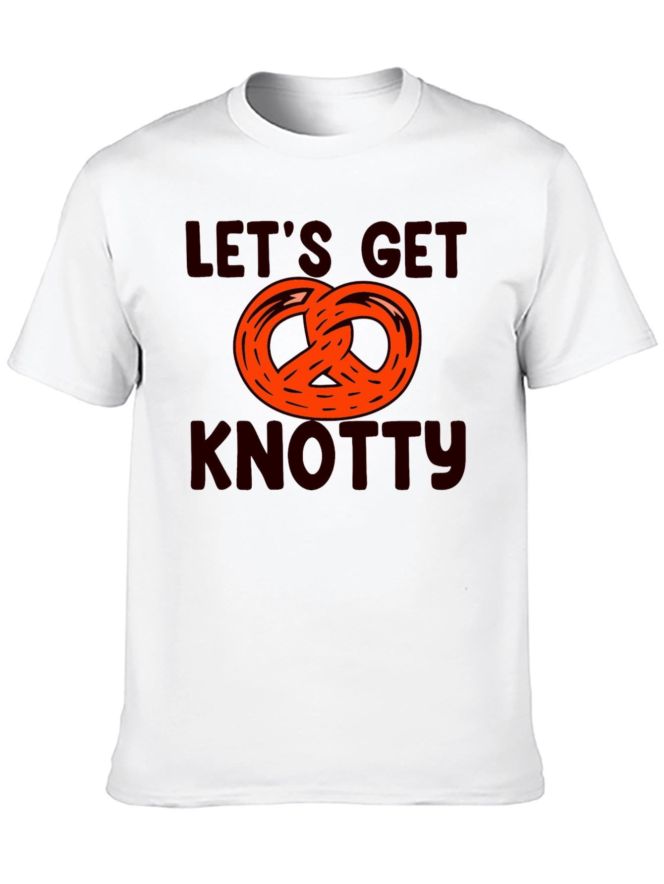 Black Let's Get Knotty Pretzel Graphic T-Shirt view 10