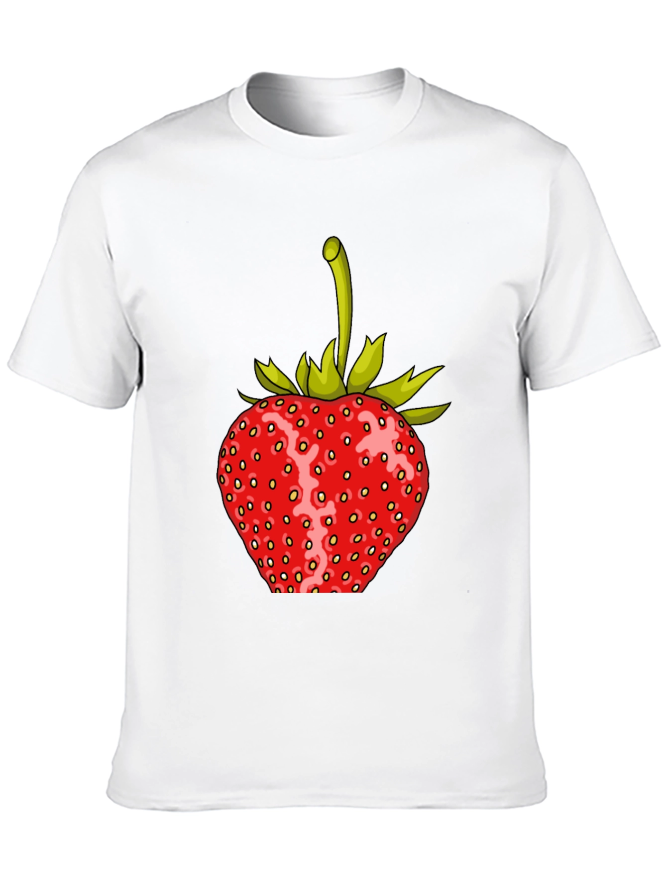 Black Strawberry Graphic Print T-Shirt view 10