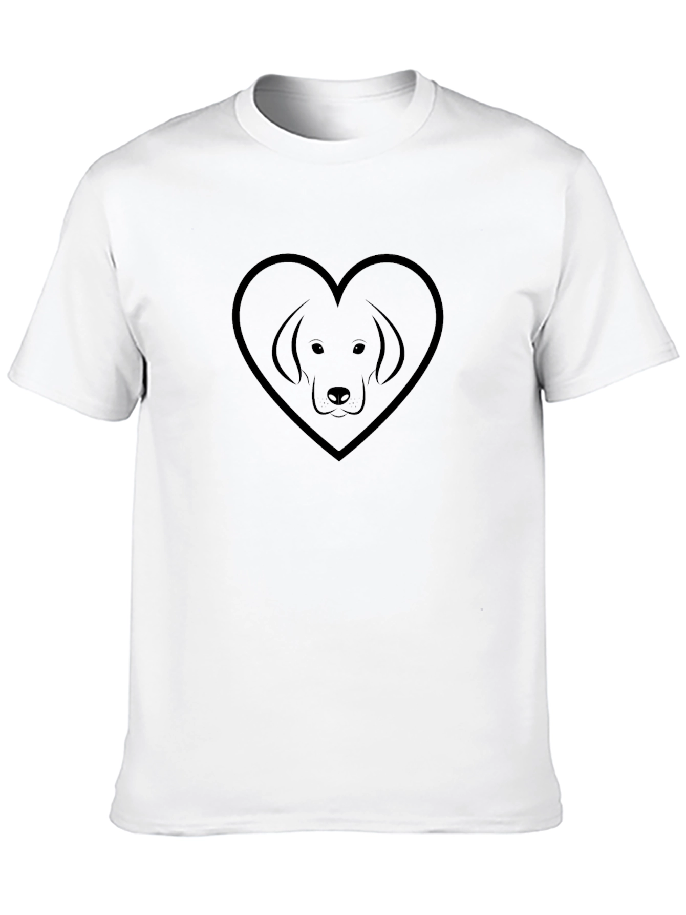 Black Dog Heart Graphic T-Shirt - Black view 10