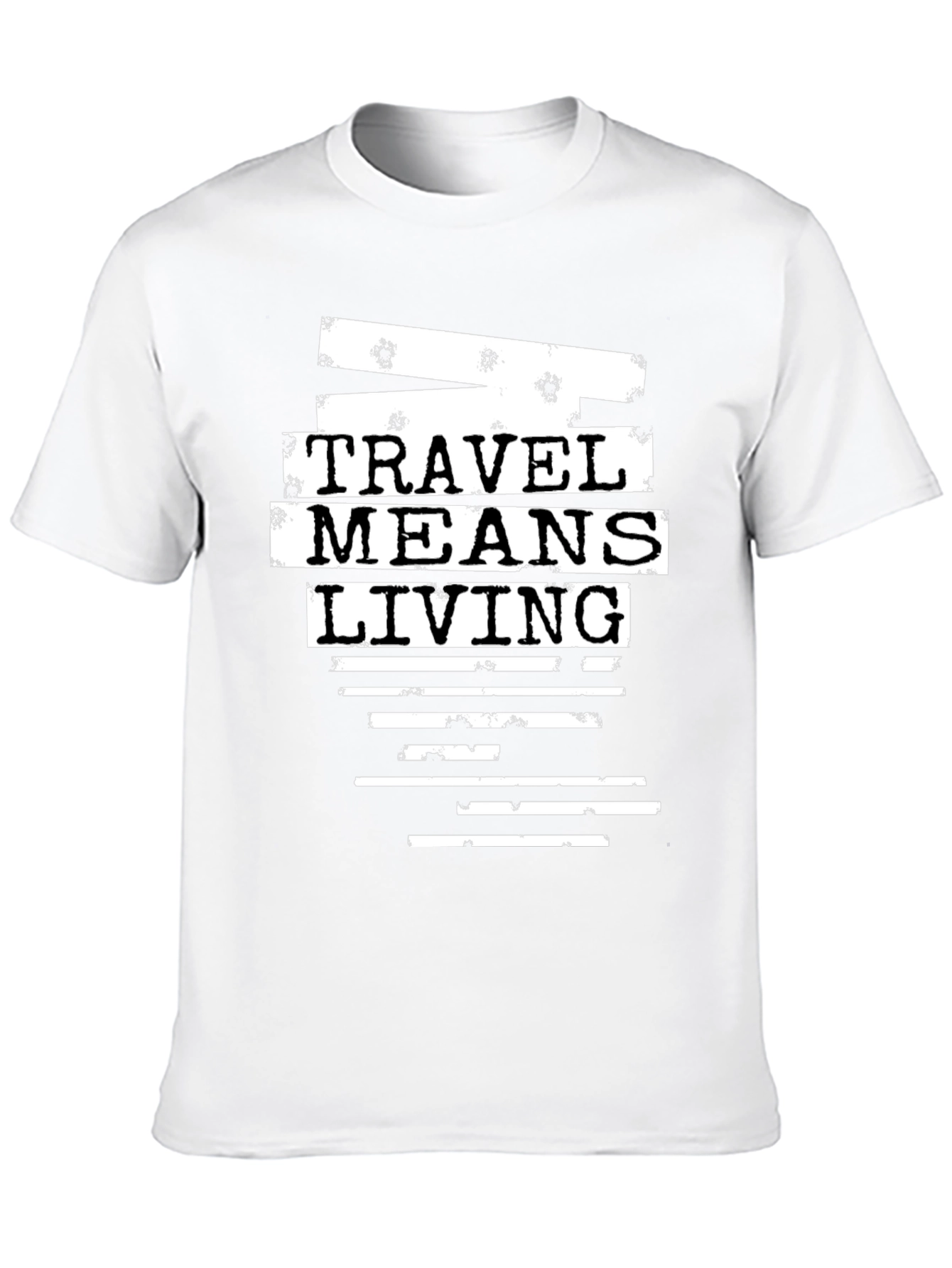 Black Travel Means Living Graphic T-Shirt view 10
