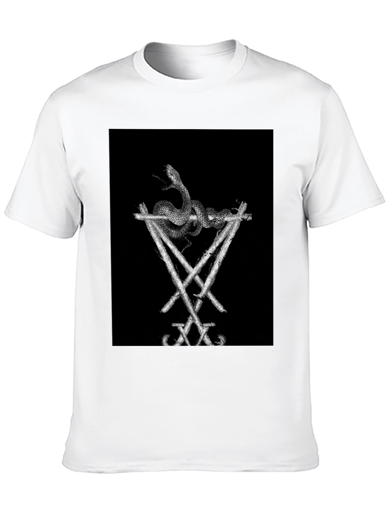 Snake & Sigil Black Graphic Tee - 10