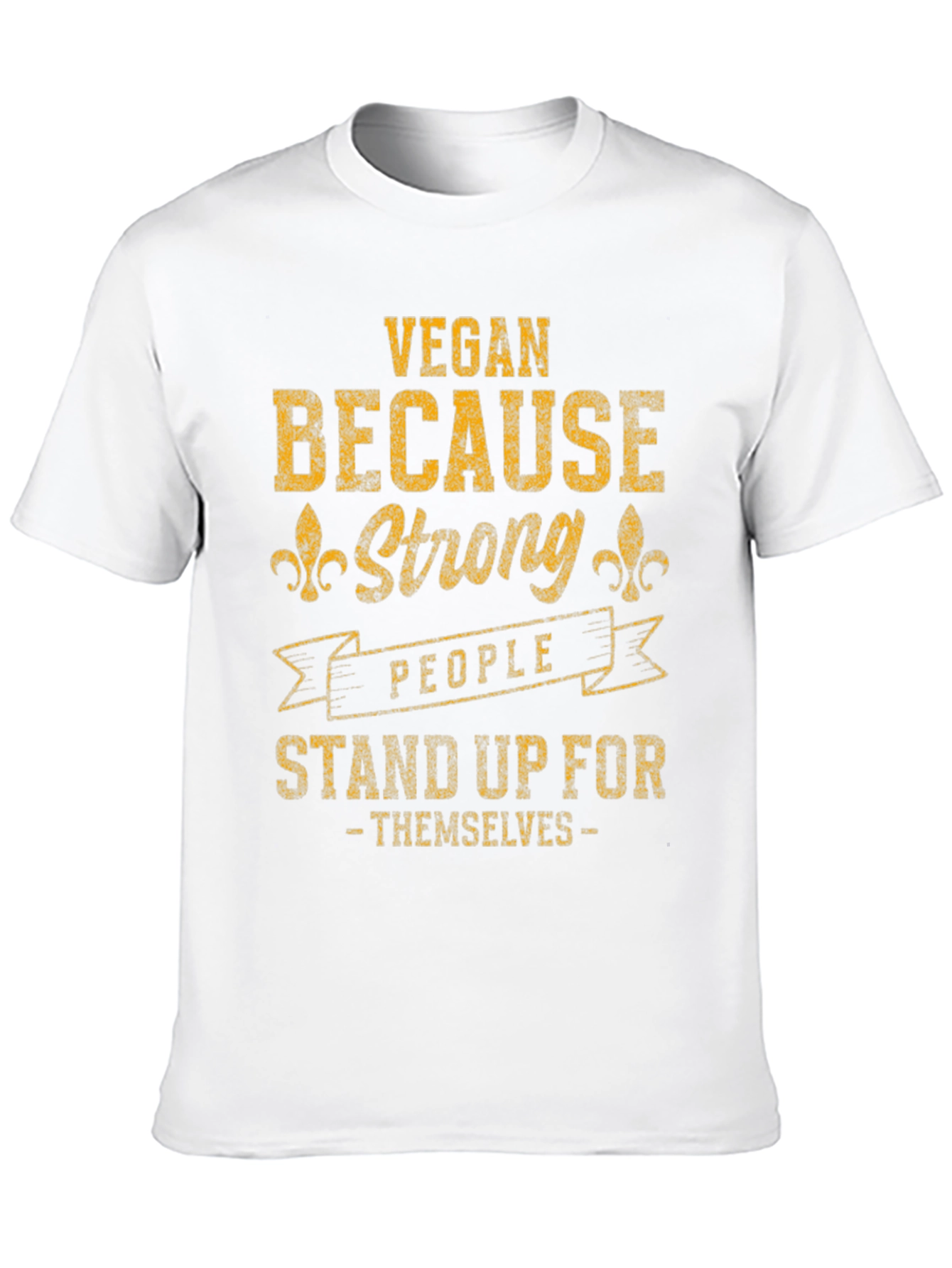 Black Vegan Strong People T-Shirt view 10